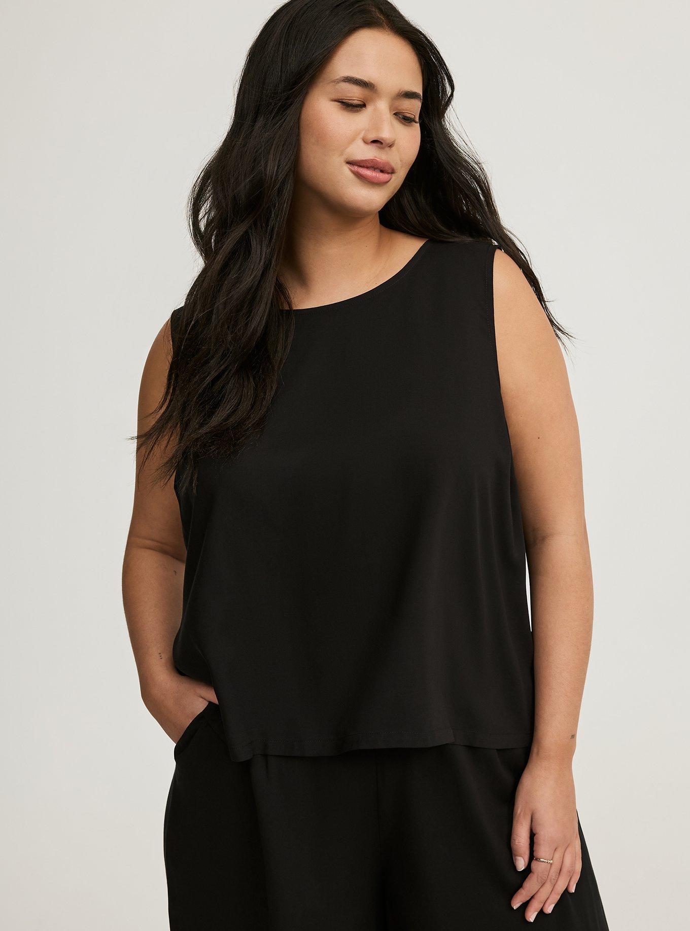 Challis Crop Shell Top