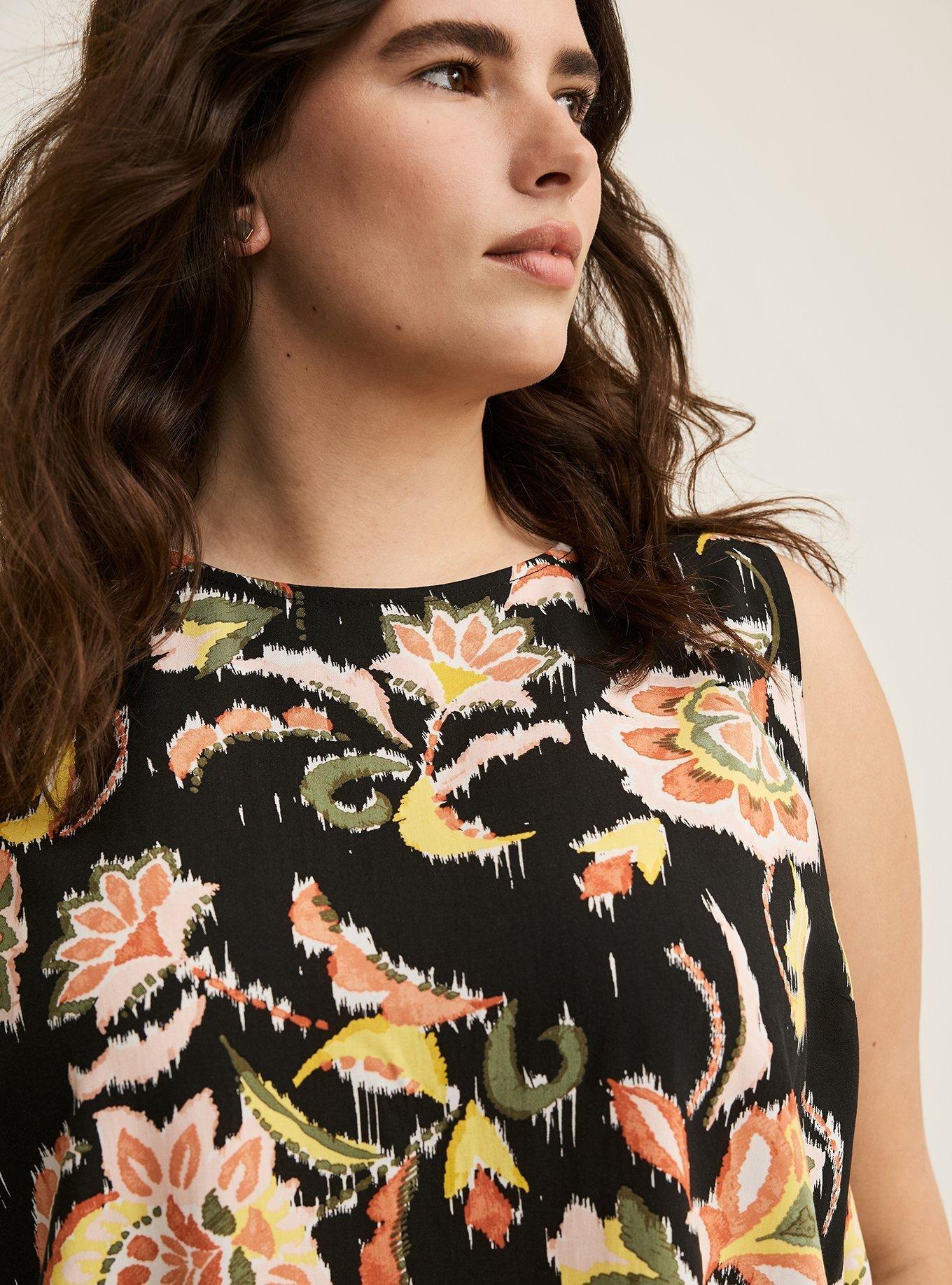 Challis Crop Shell Top
