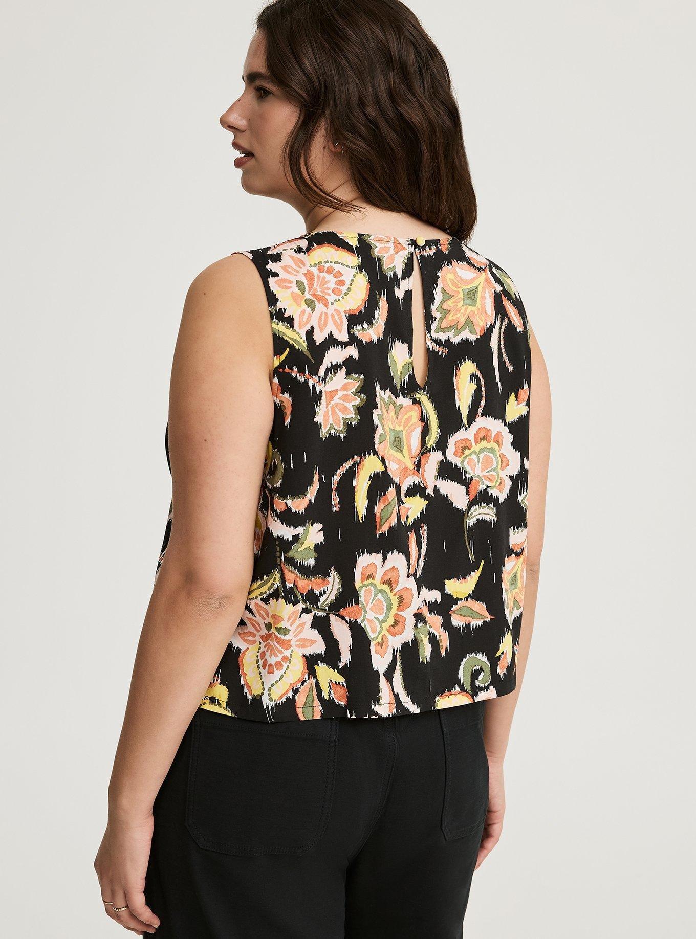 Challis Crop Shell Top