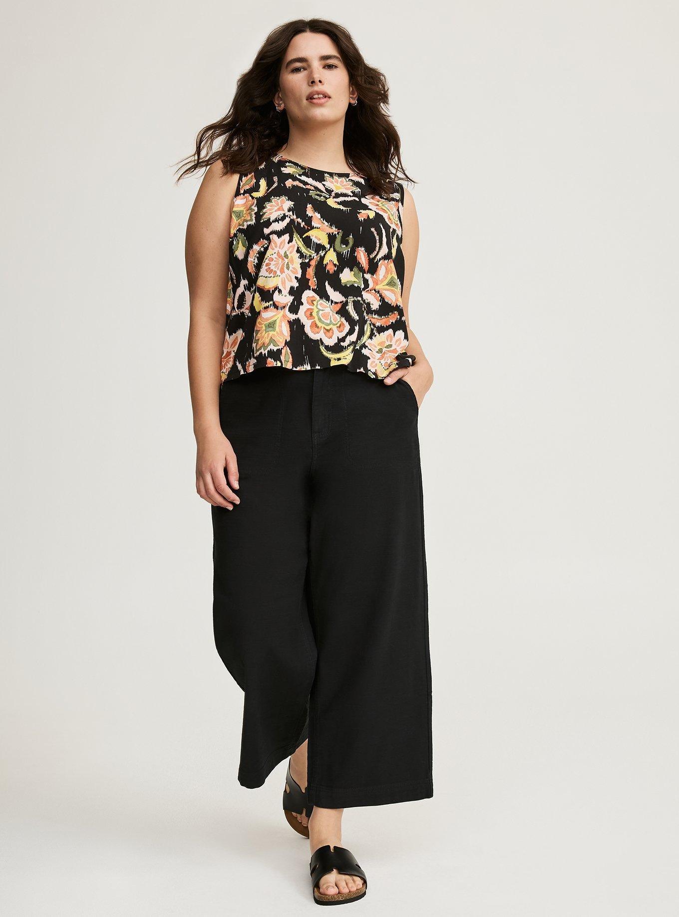 Challis Crop Shell Top