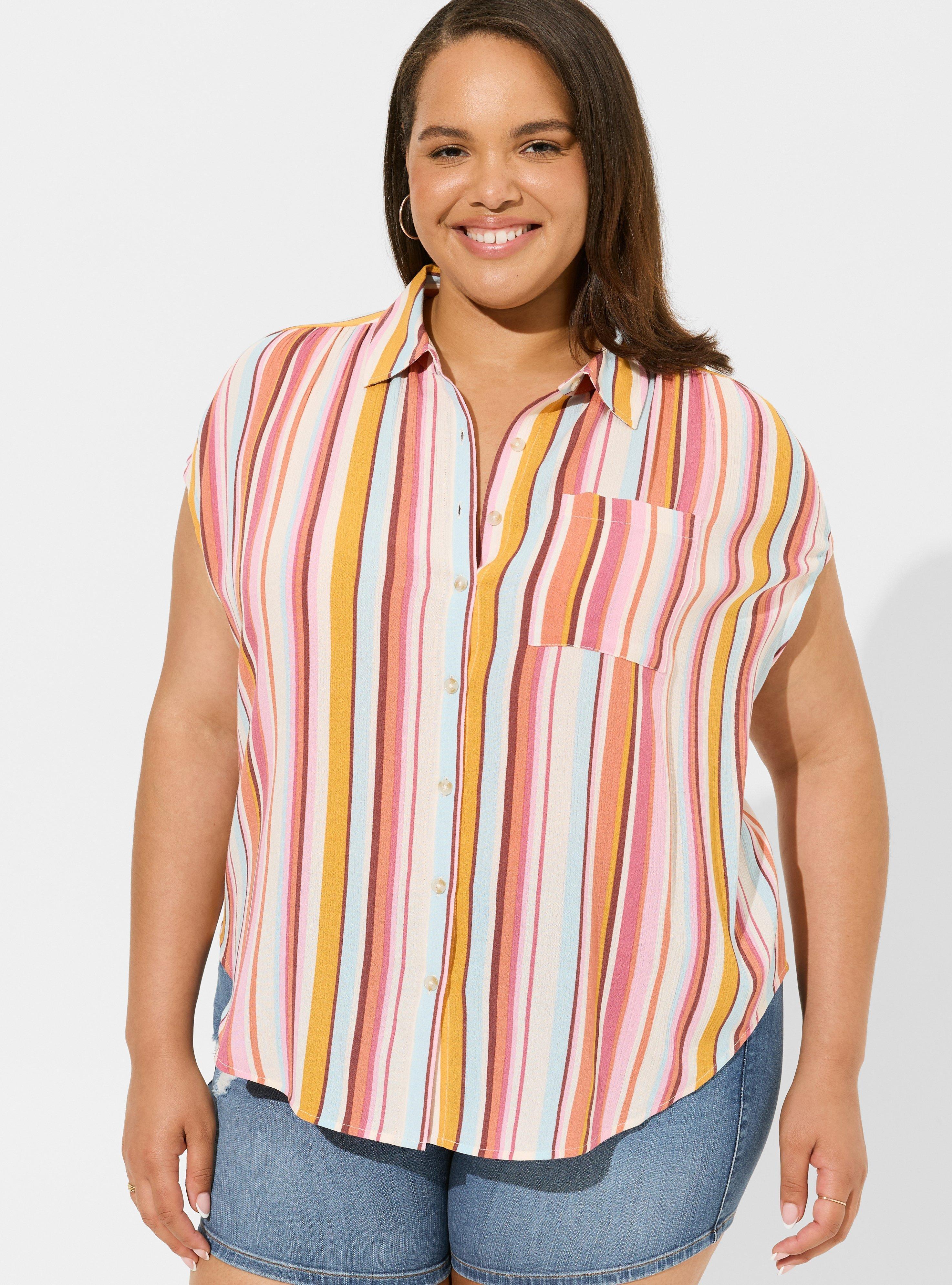 Gauze Short Sleeve Button Up Shirt