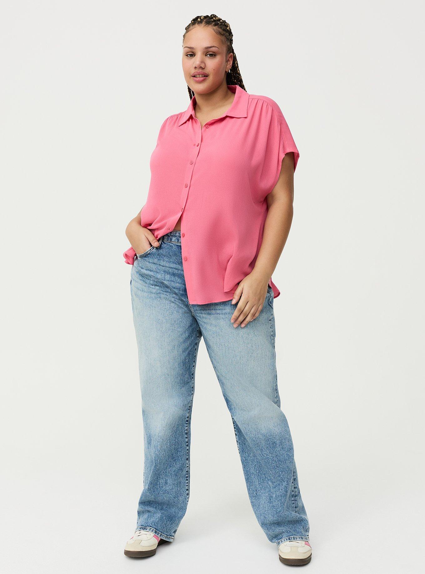 Crinkle Gauze Dolman Shirt, FRUIT DOVE, alternate