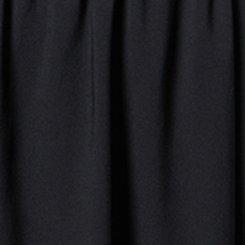 Mini Washable Challis Off Shoulder Skater Dress, DEEP BLACK, swatch