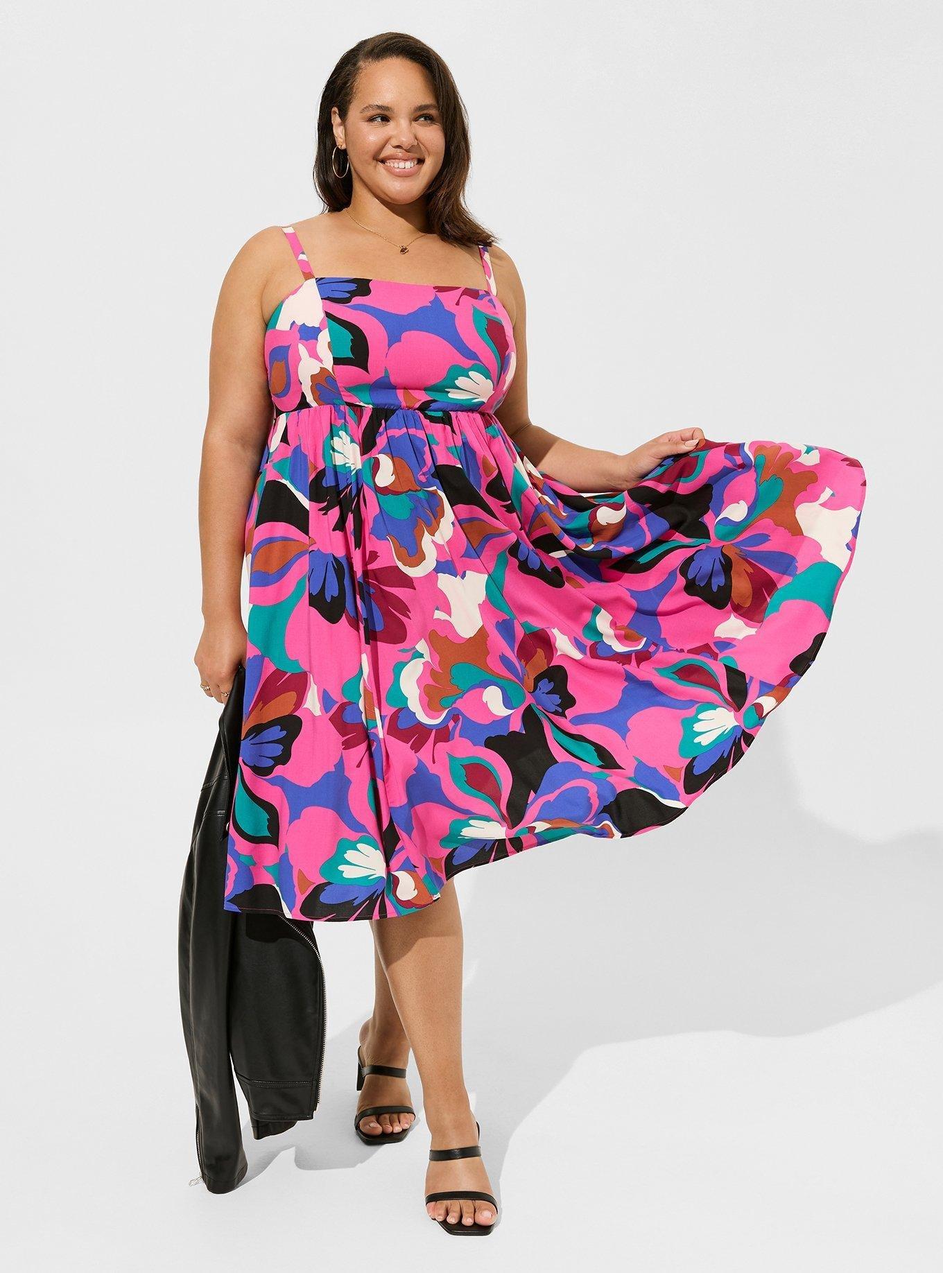 Midi Wash Challis Sundress, , hi-res