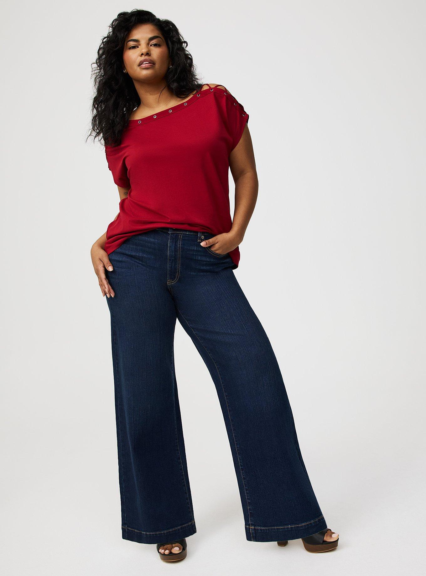 Heritage Jersey Lace-Up Dolman Top