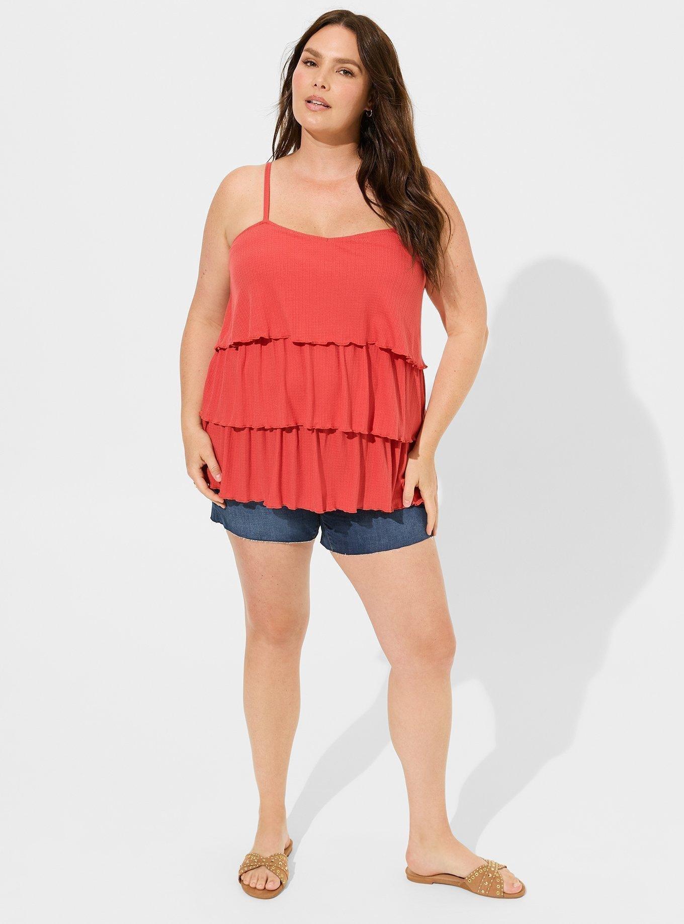 Heritage Slub Square Neck Tiered Cami