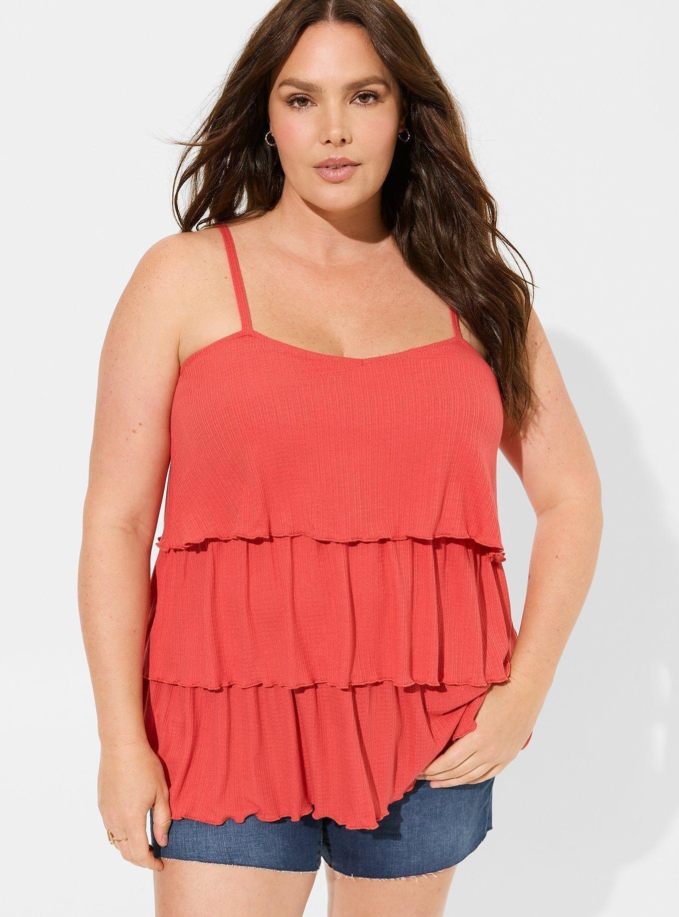 Heritage Slub Square Neck Tiered Cami