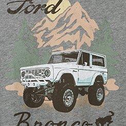 Ford Bronco Classic Fit Cotton Crew Tee, MEDIUM HEATHER GREY, swatch