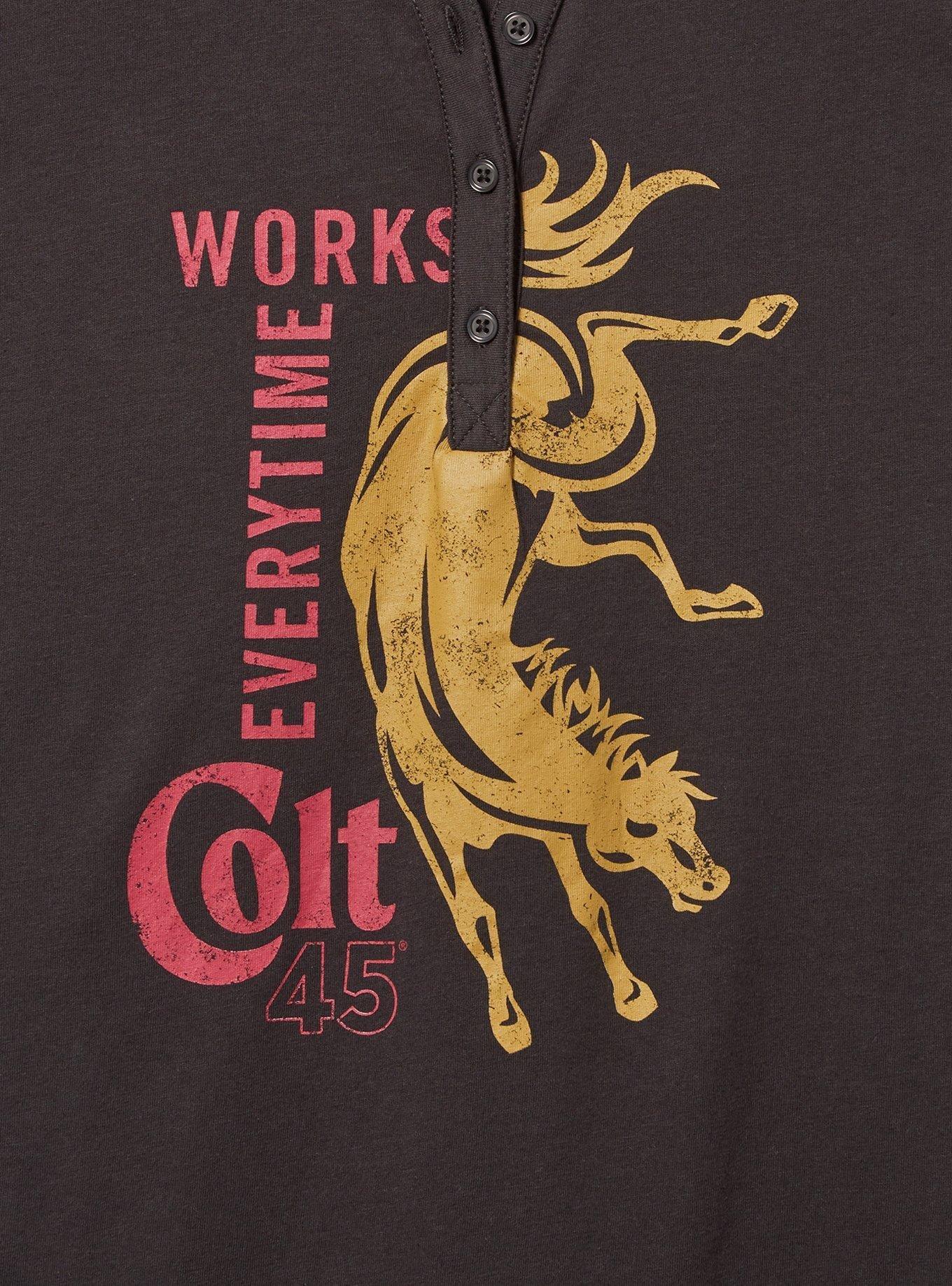 Colt 45 Classic Fit Cotton Henley Tank