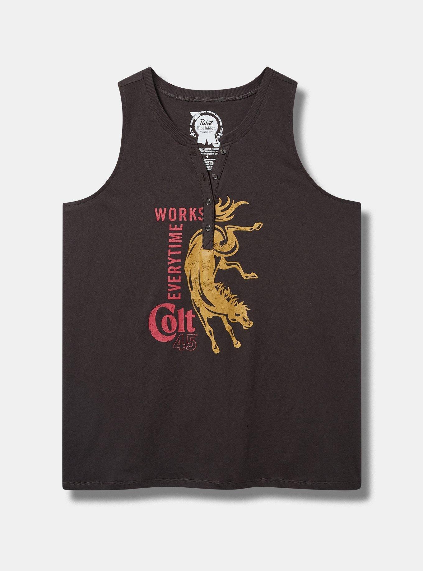 Colt 45 Classic Fit Cotton Henley Tank