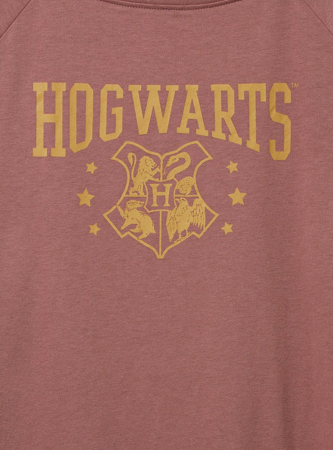 Hogwarts Classic Fit Cotton Boatneck Varsity Tee