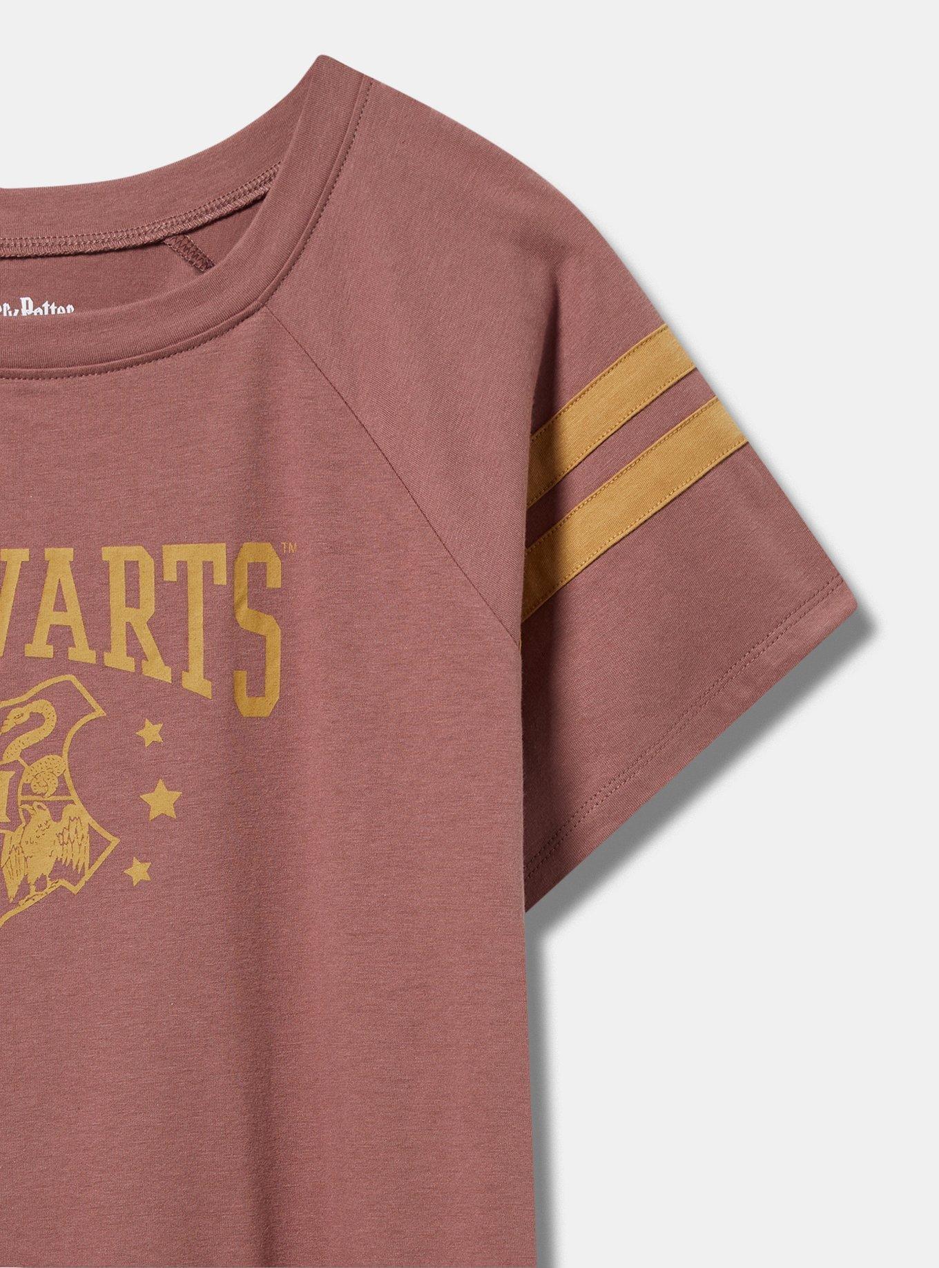 Hogwarts Classic Fit Cotton Boatneck Varsity Tee