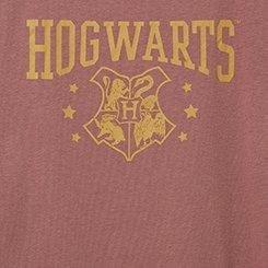 Hogwarts Classic Fit Cotton Boatneck Varsity Tee, ROSE TAUPE, swatch