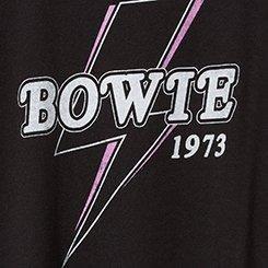 Bowie Classic Fit Cotton Boatneck Varsity Tee, DEEP BLACK, swatch