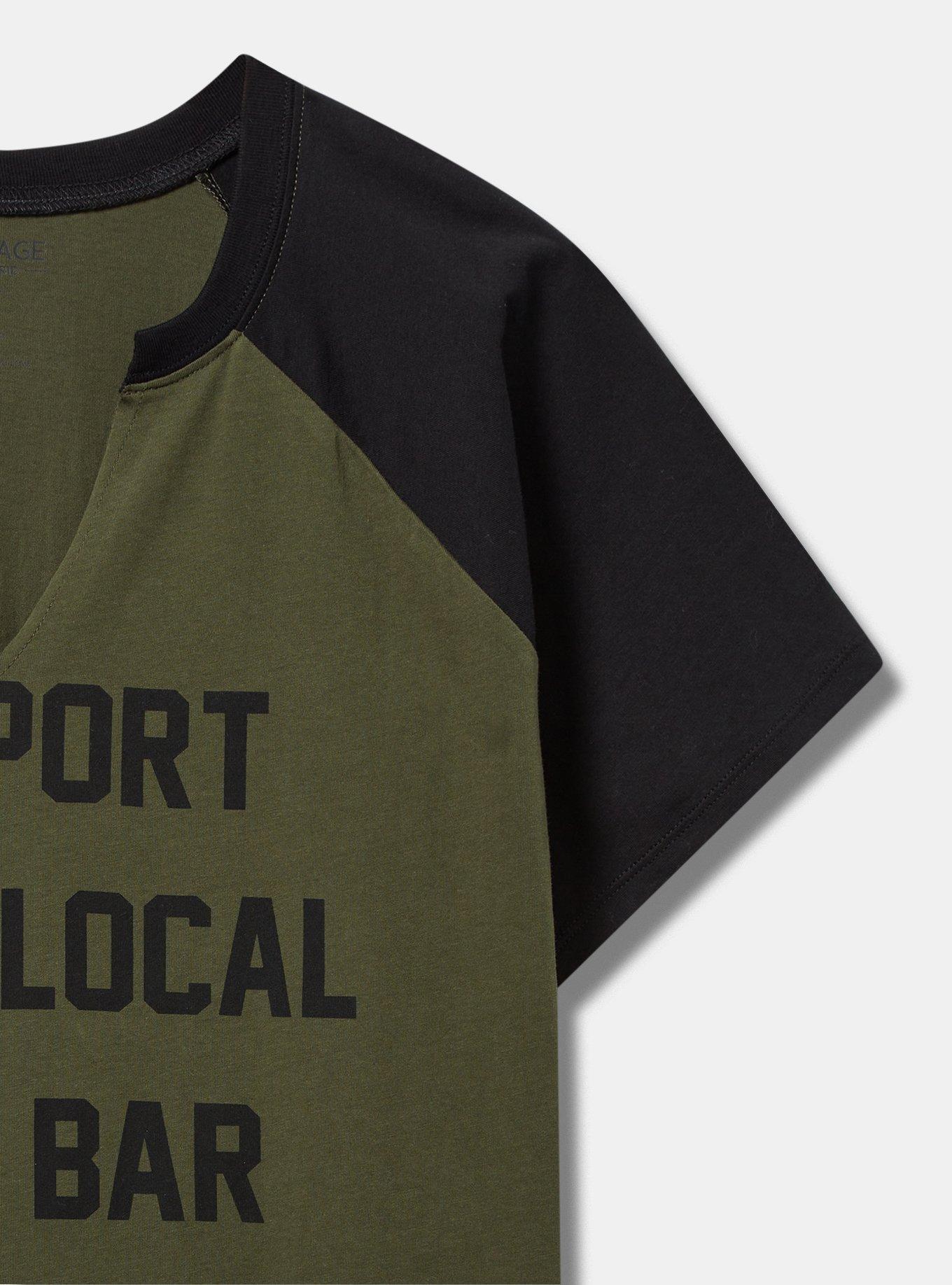 Dive Bar Classic Fit Heritage Jersey Crew Tee
