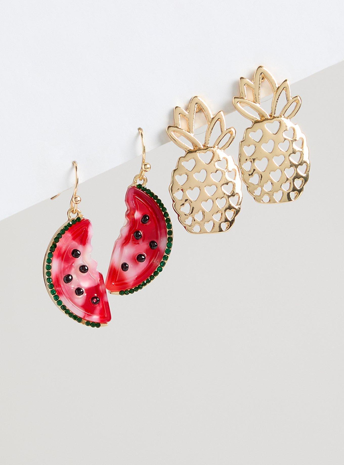 Plus Size - Fruit Earring Set - Torrid