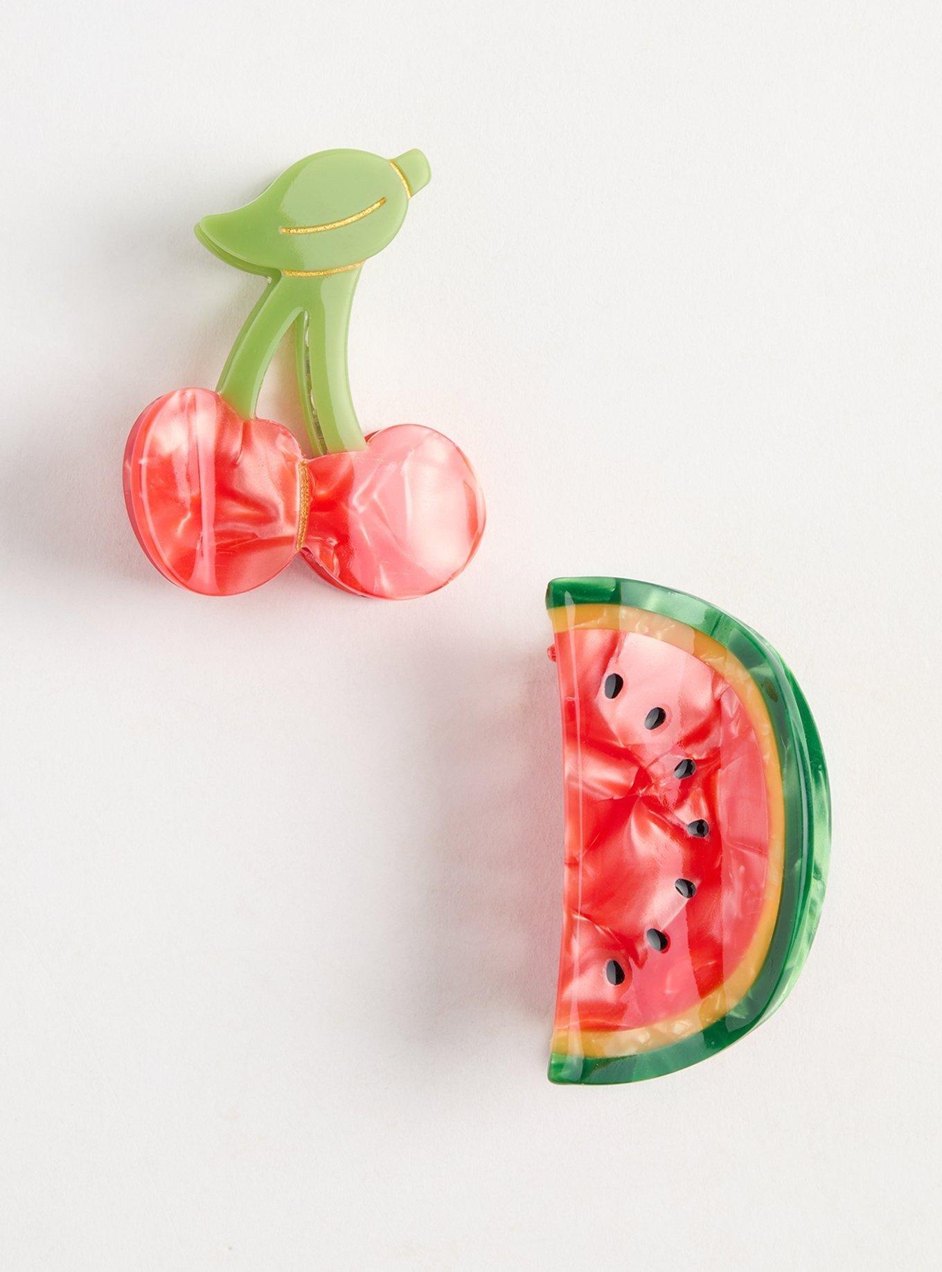 Watermelon and Cherry Clip Set