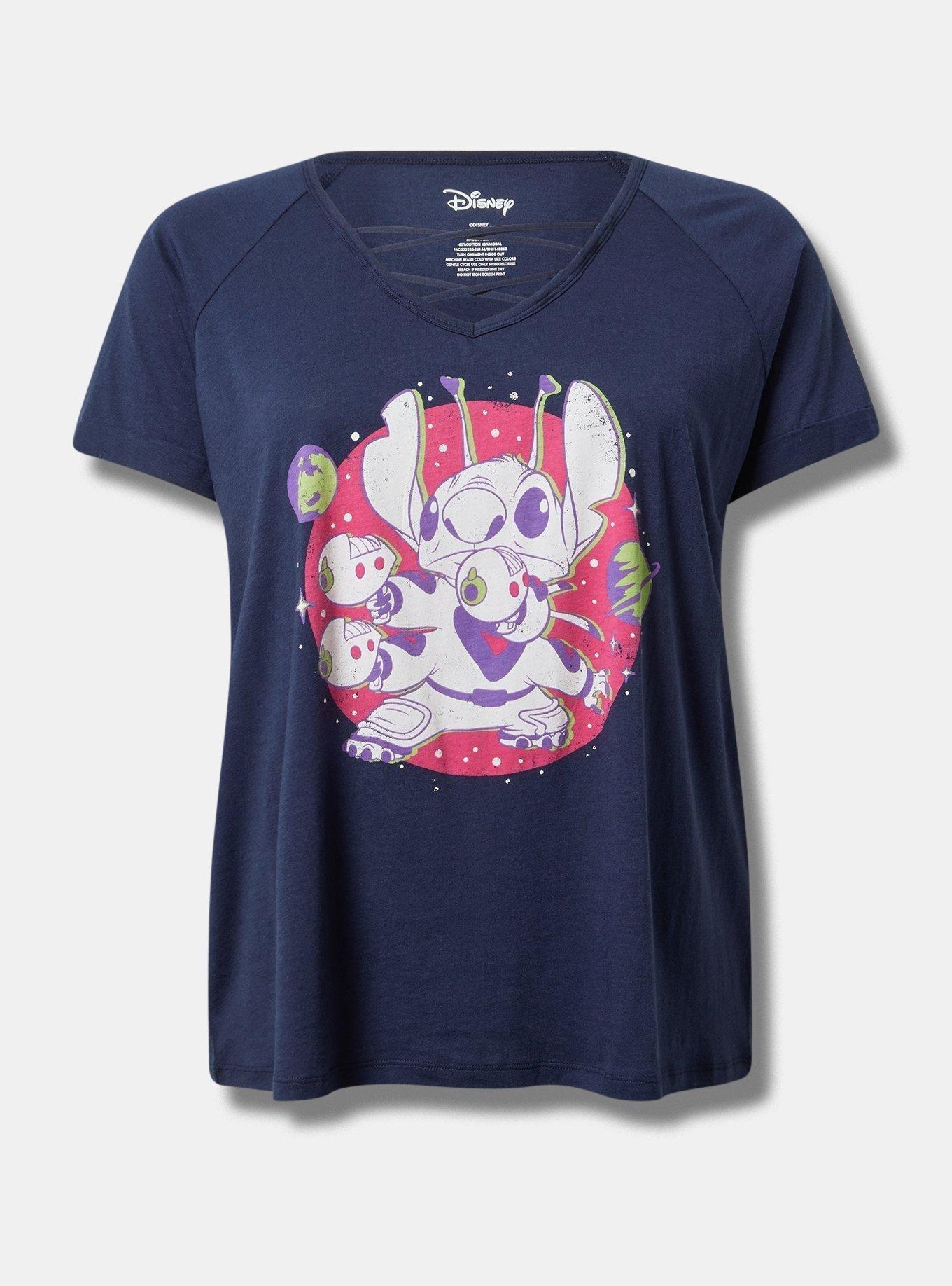 Disney Stitch Classic Fit Cotton Strappy Tee