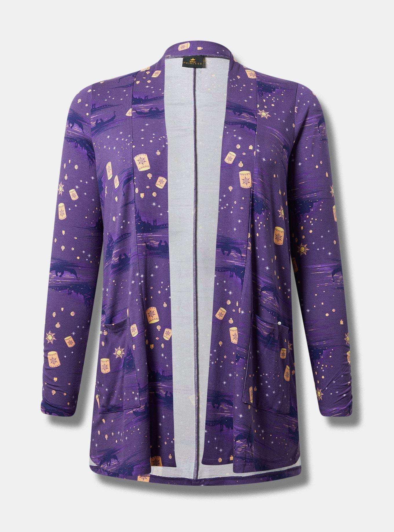 Disney Tangled Super Soft Ruched Open Cardigan