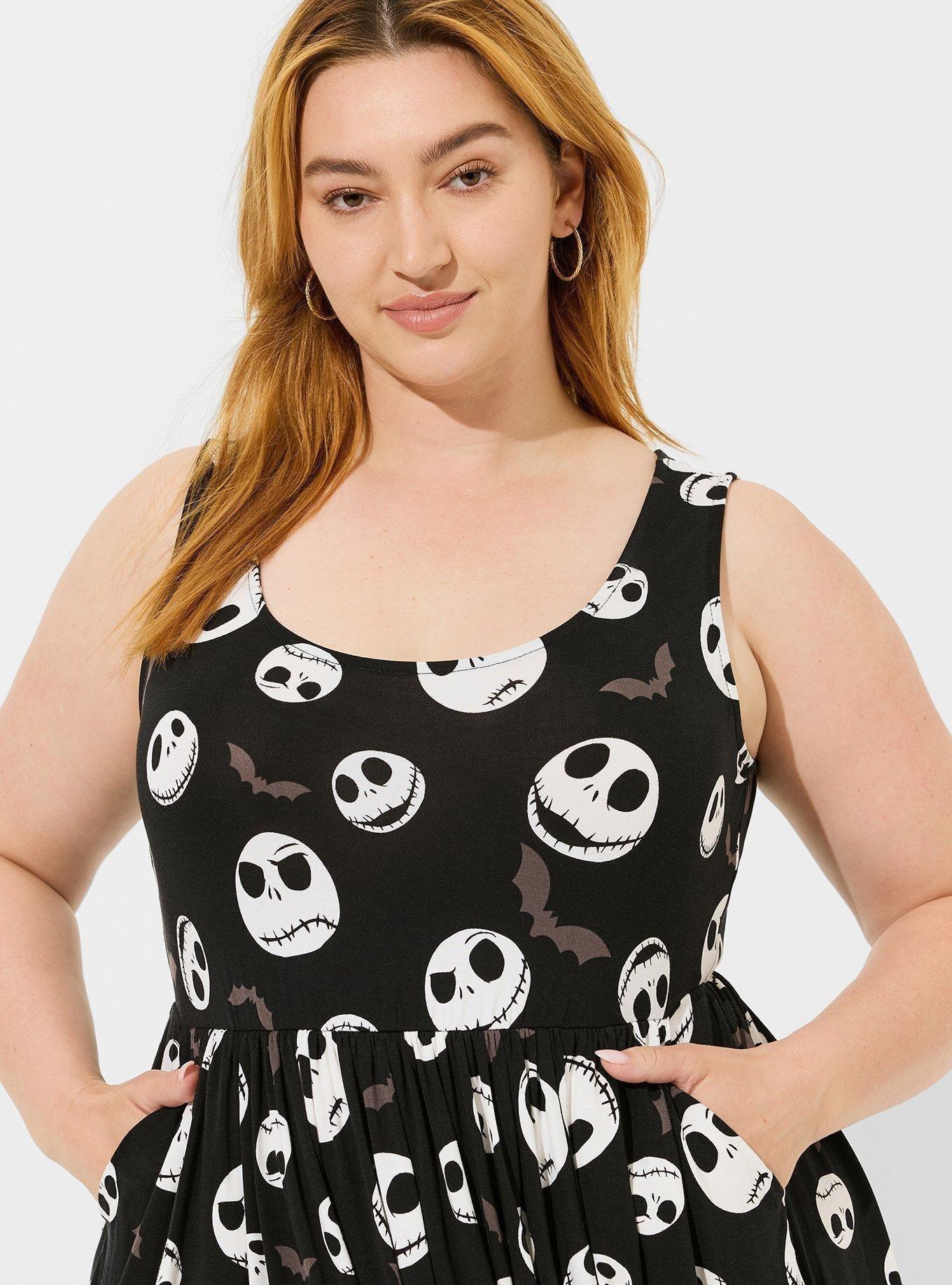 Torrid jack skellington dress top