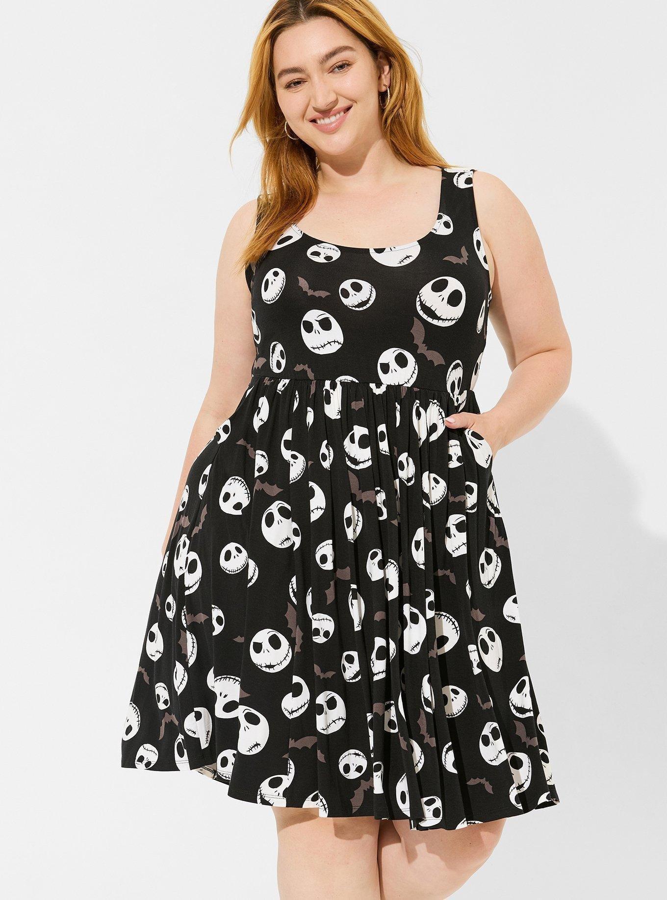 Plus Size - Disney Nightmare Before Christmas Jack Skater Dress - Torrid