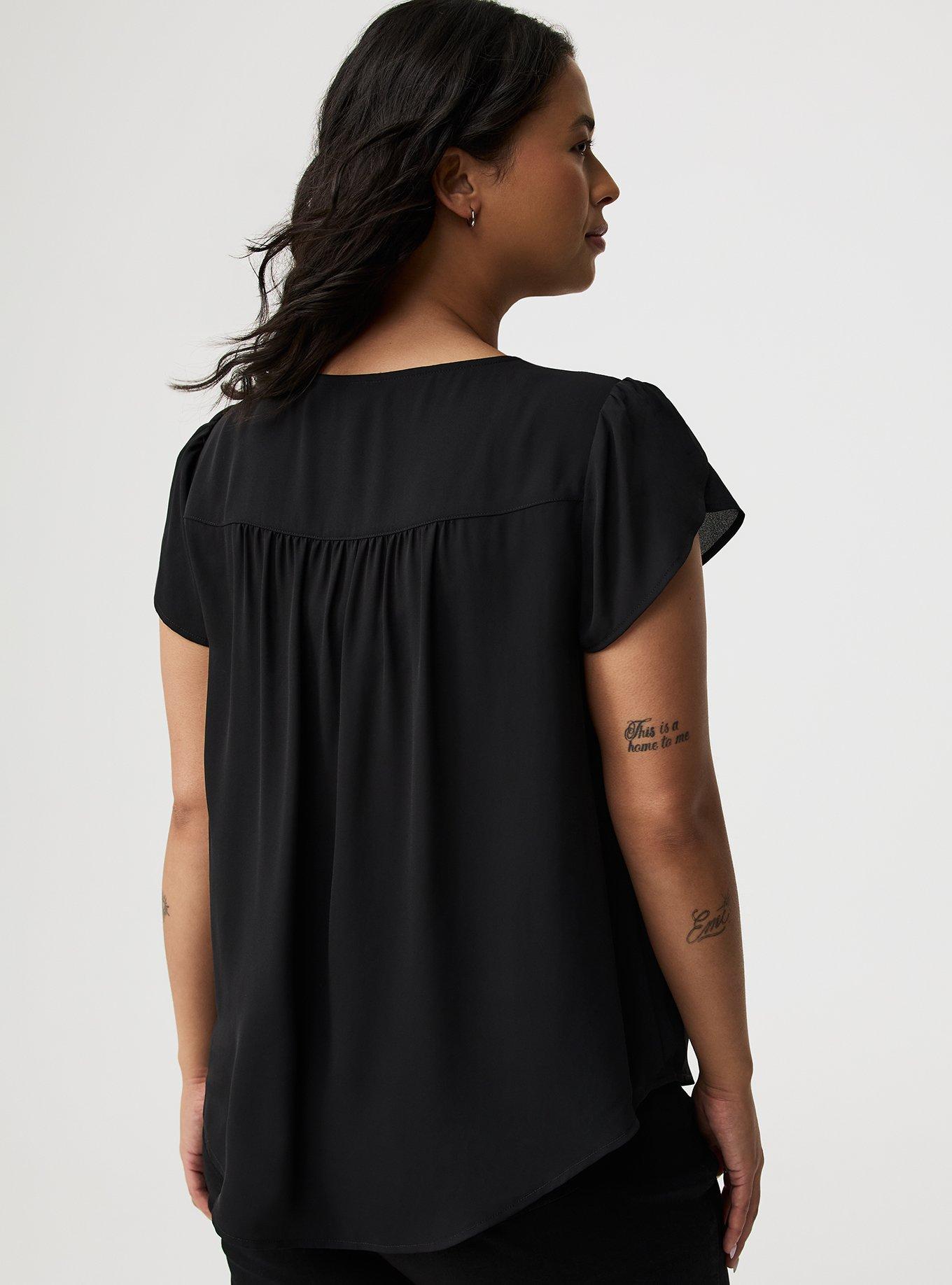 Harper Georgette Hook & Eye Blouse