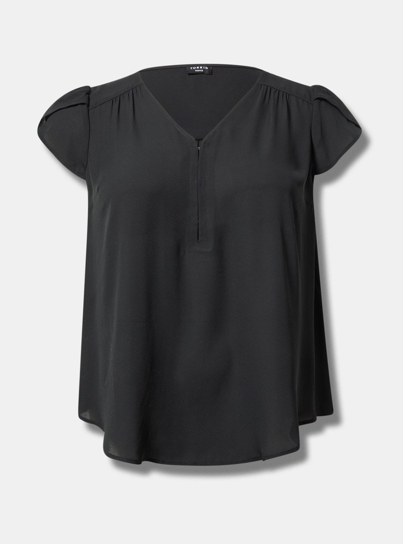 Harper Georgette Hook & Eye Blouse