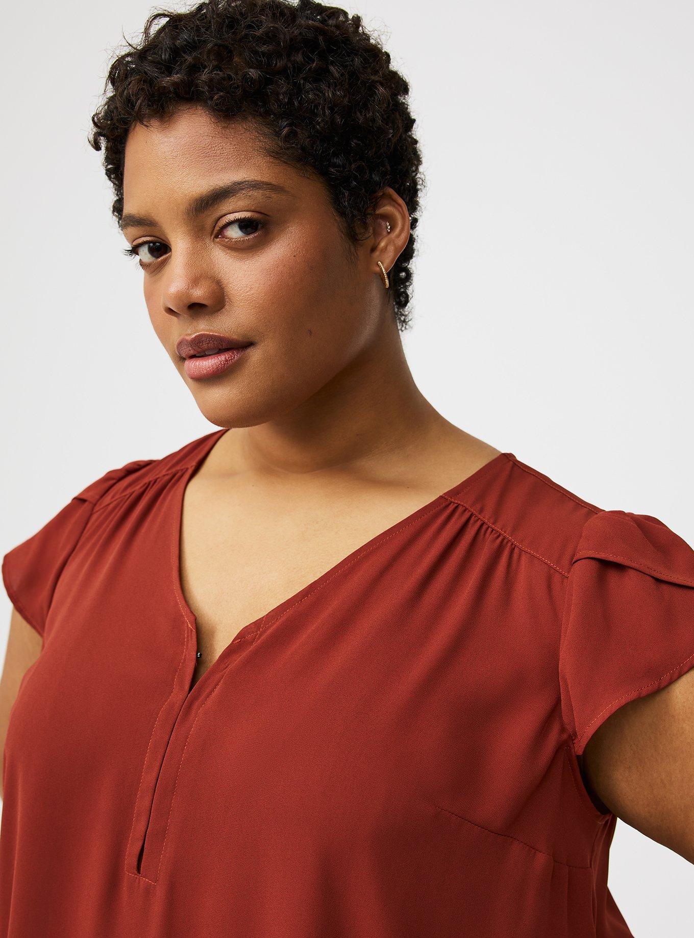 Harper Georgette Hook & Eye Blouse
