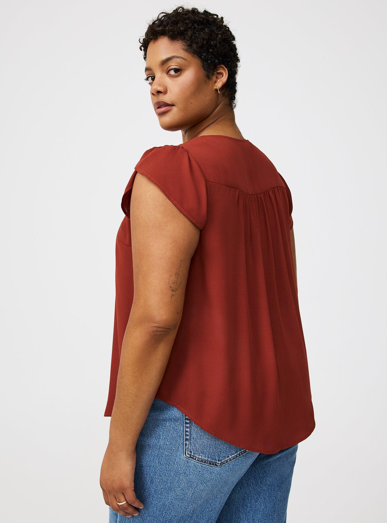 Harper Georgette Hook & Eye Blouse
