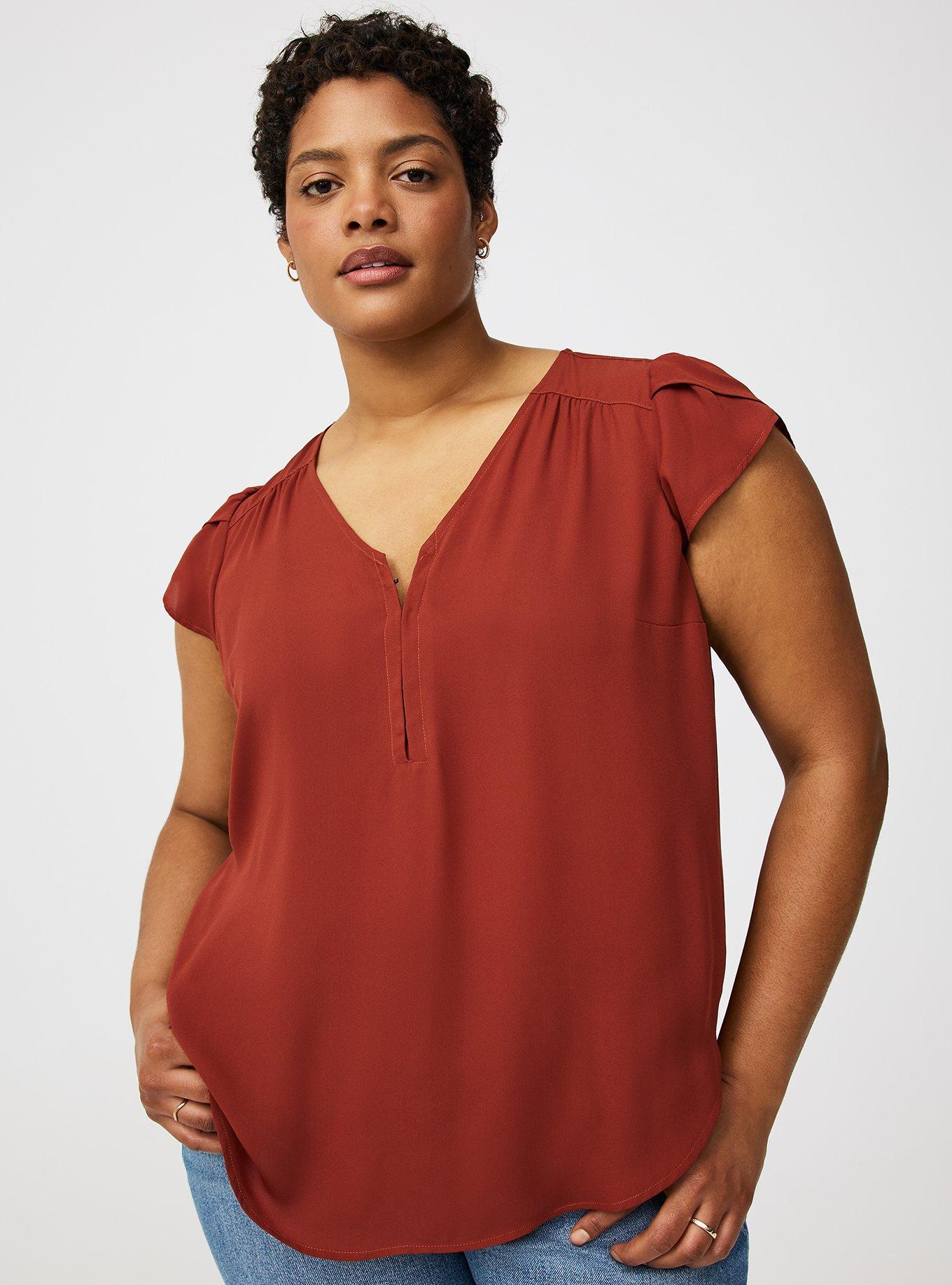 Harper Georgette Hook & Eye Blouse