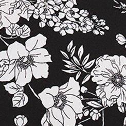 Harper Georgette Hook & Eye Blouse, JASS FLORAL CLOUD DANCER, swatch