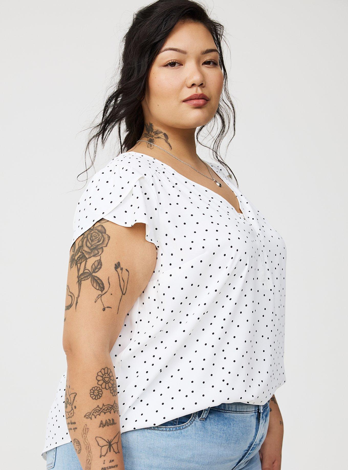 Harper Georgette Hook & Eye Blouse