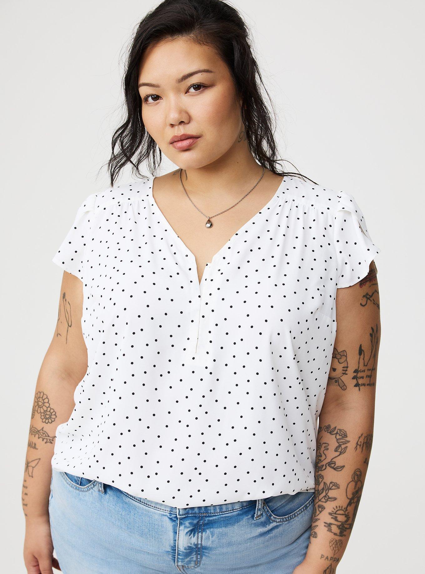 Harper Georgette Hook & Eye Blouse