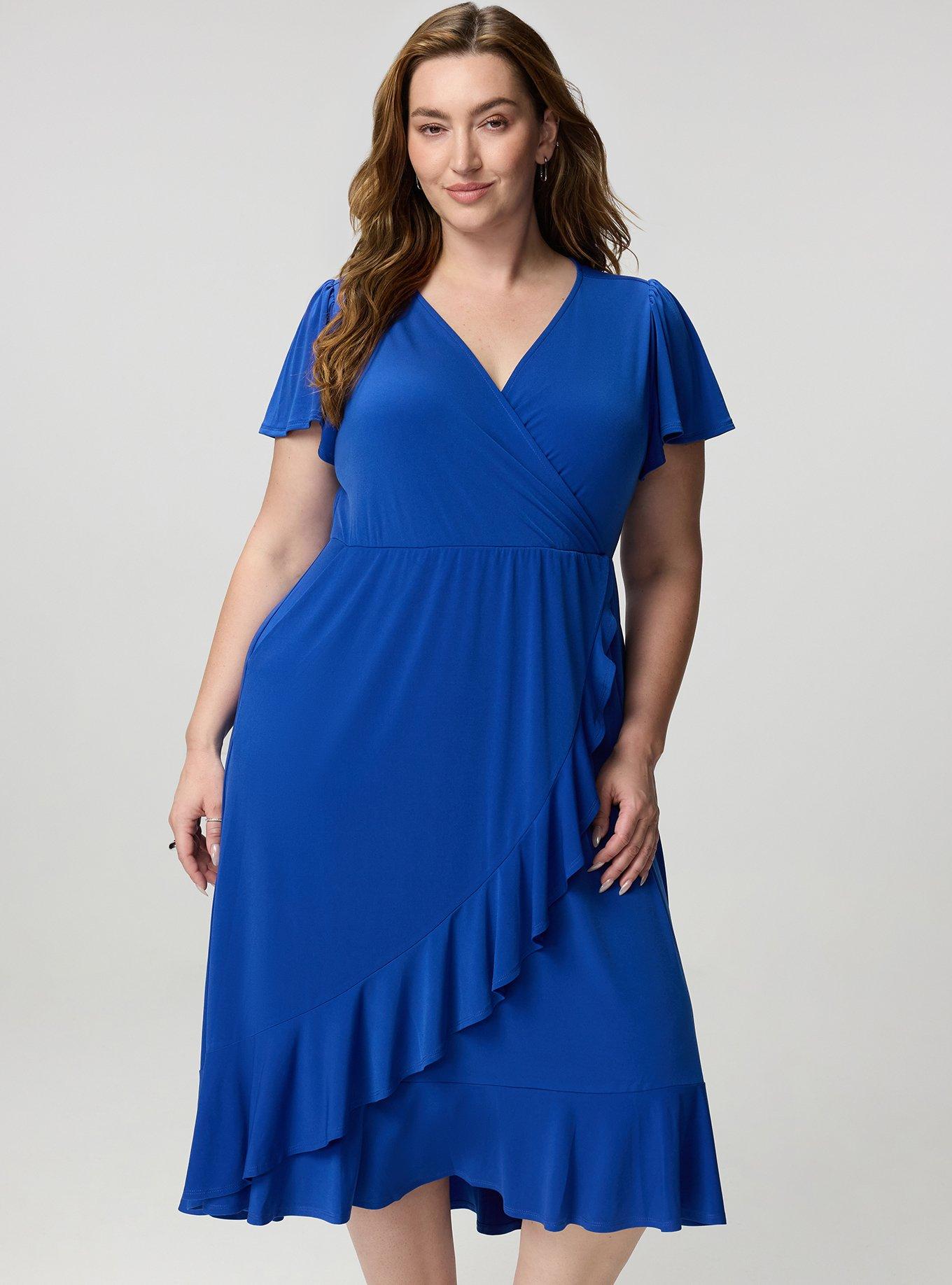 Surplice Midi Dress, SURF THE WEB, alternate