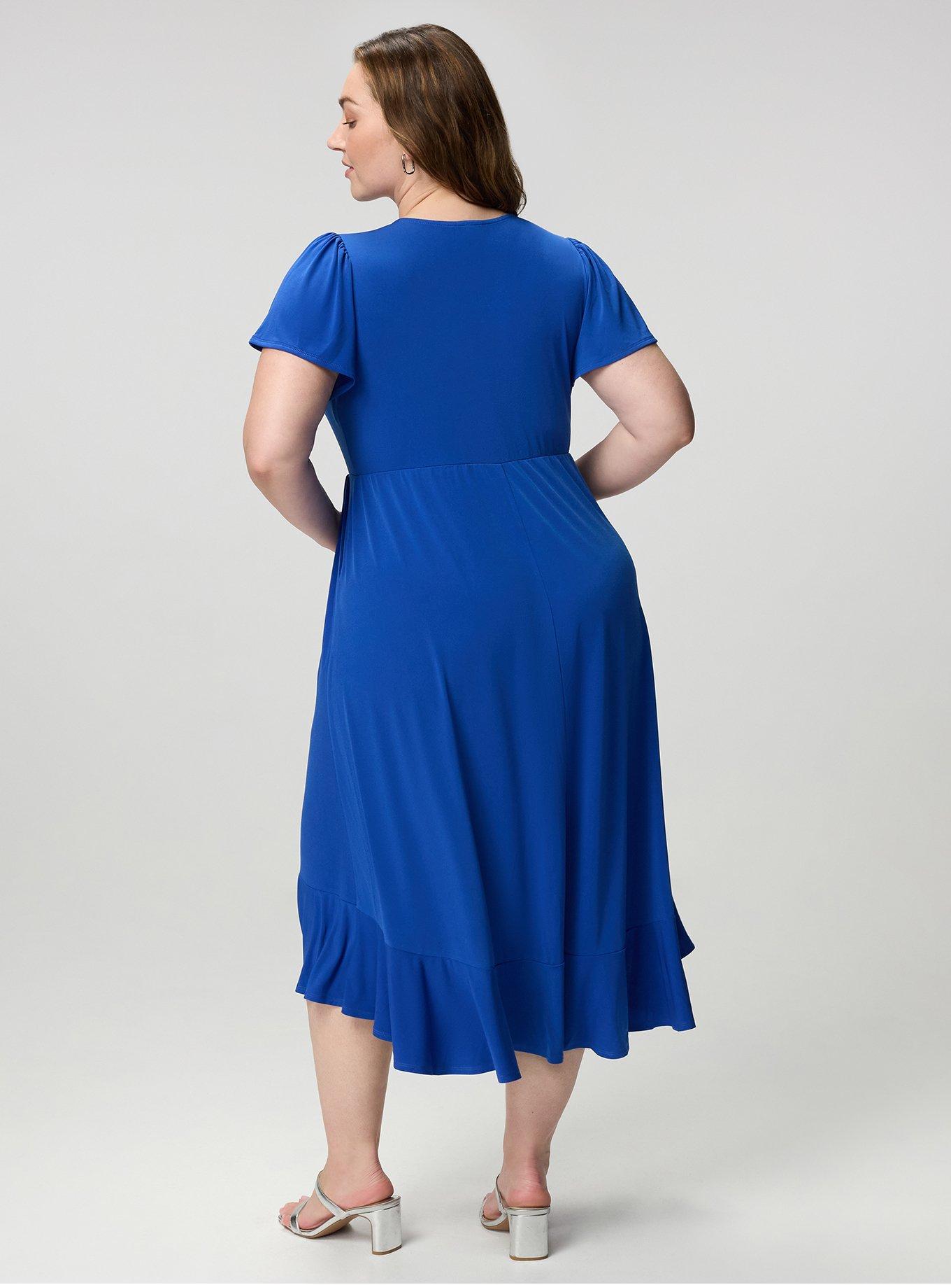 Surplice Midi Dress, SURF THE WEB, alternate