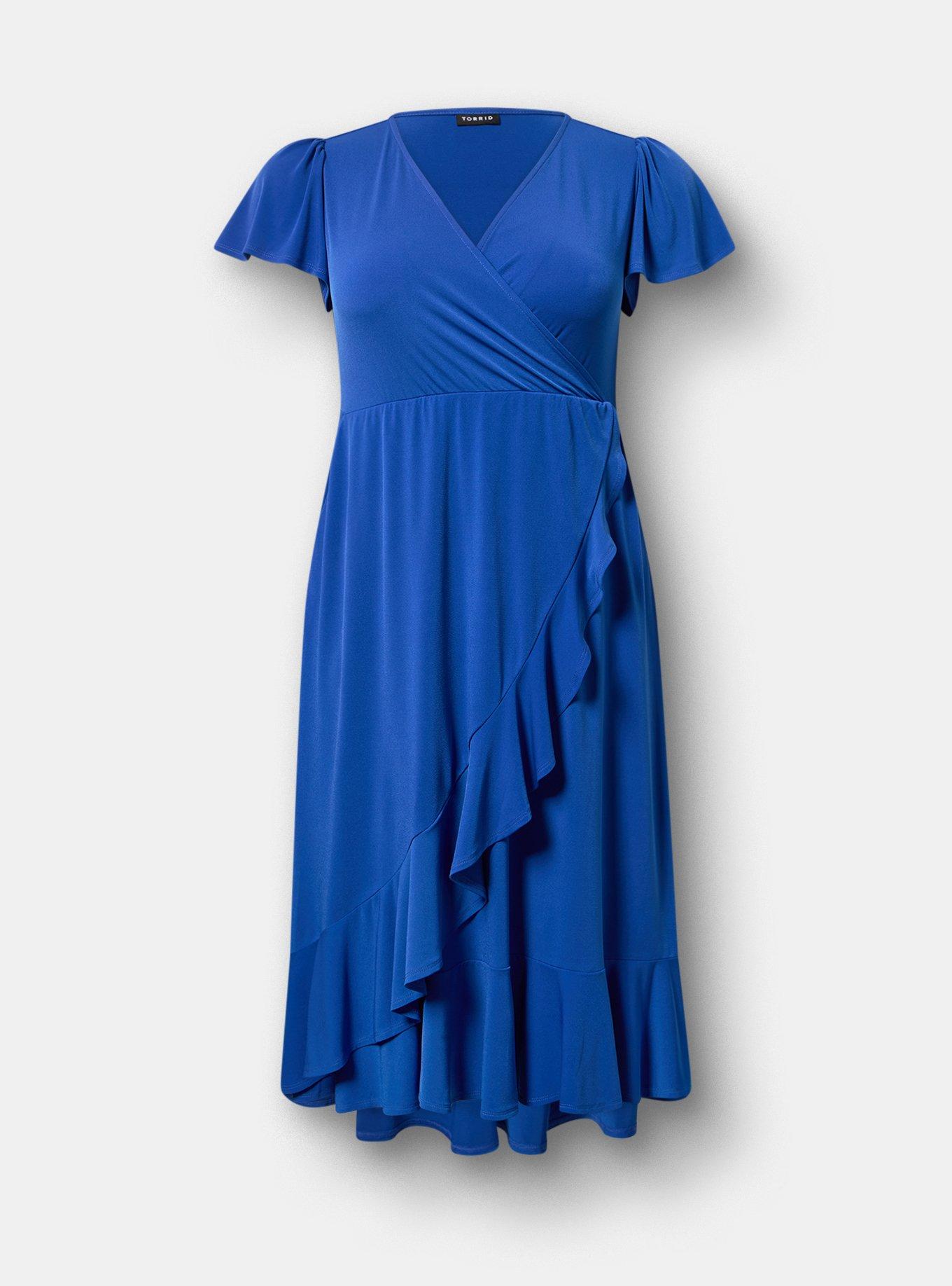 Surplice Midi Dress, SURF THE WEB, hi-res