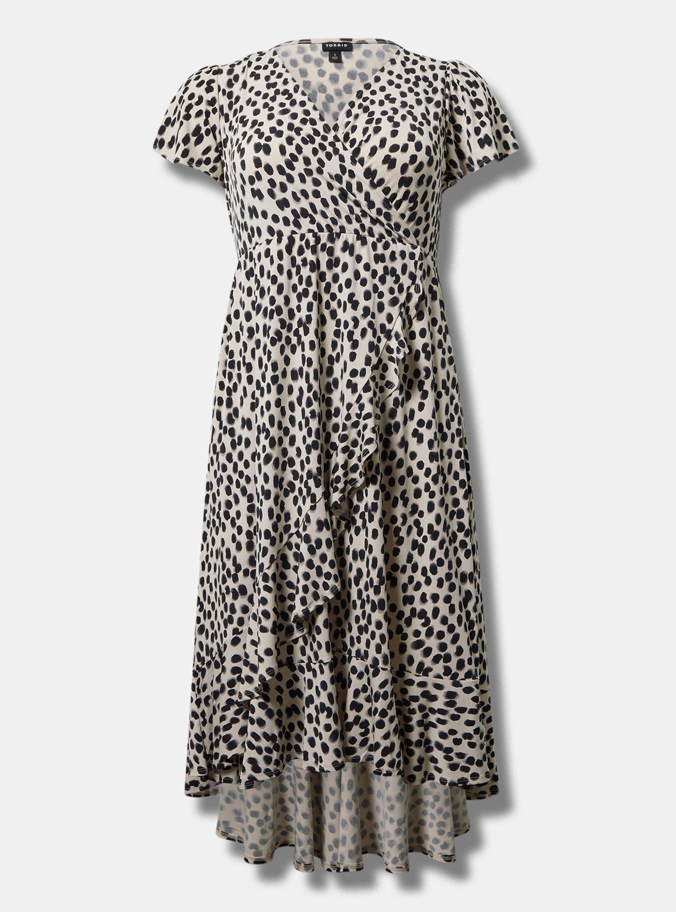 Midi Surplice Tiered Dress