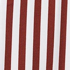 Midi Surplice Tiered Dress, TREE STRIPE ROASTED RUSSET / CLOUD DANCER, swatch
