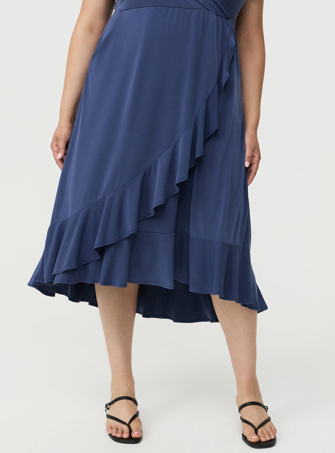 Surplice Midi Dress, OCEANA, alternate