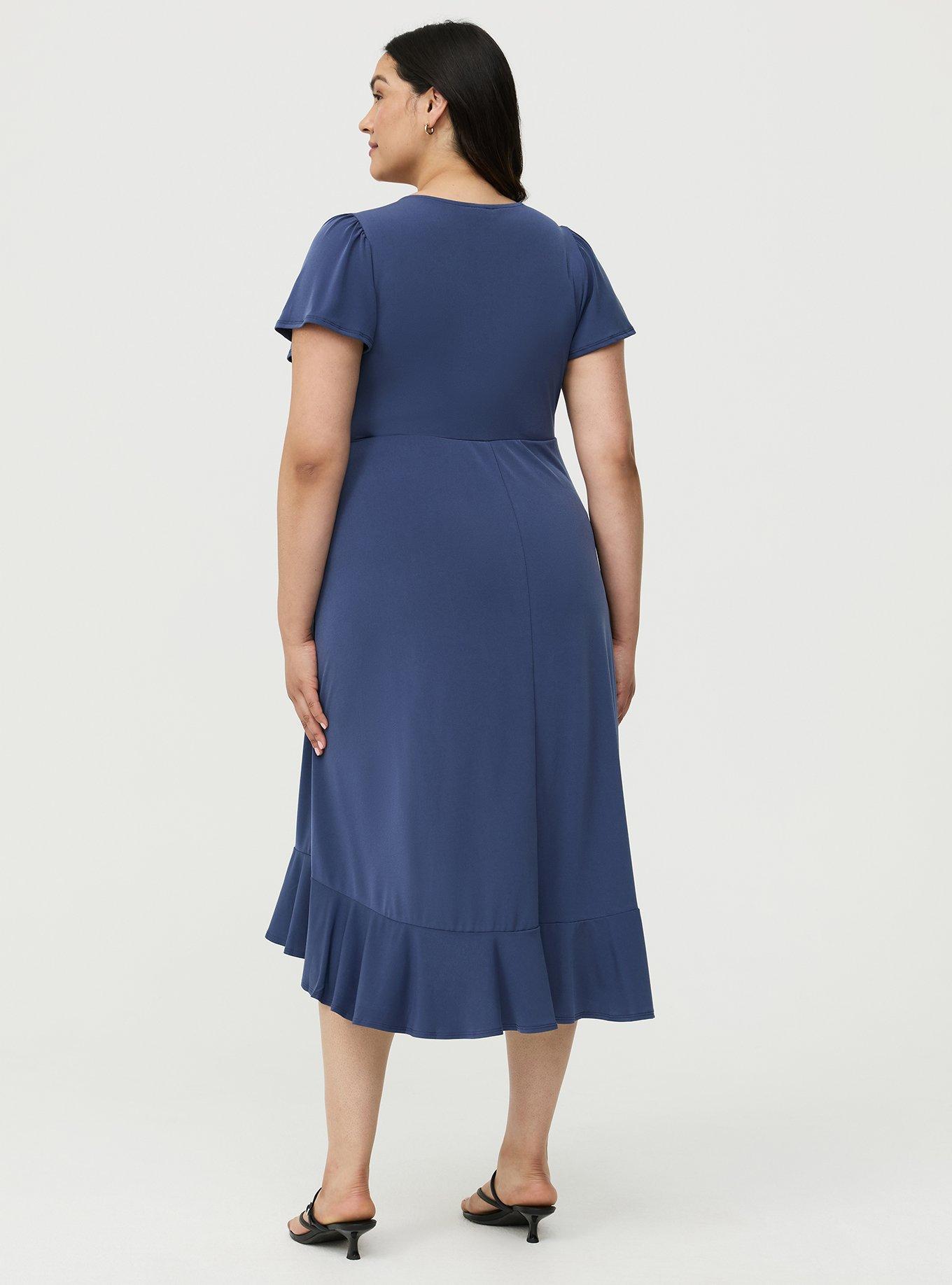 Surplice Midi Dress, OCEANA, alternate