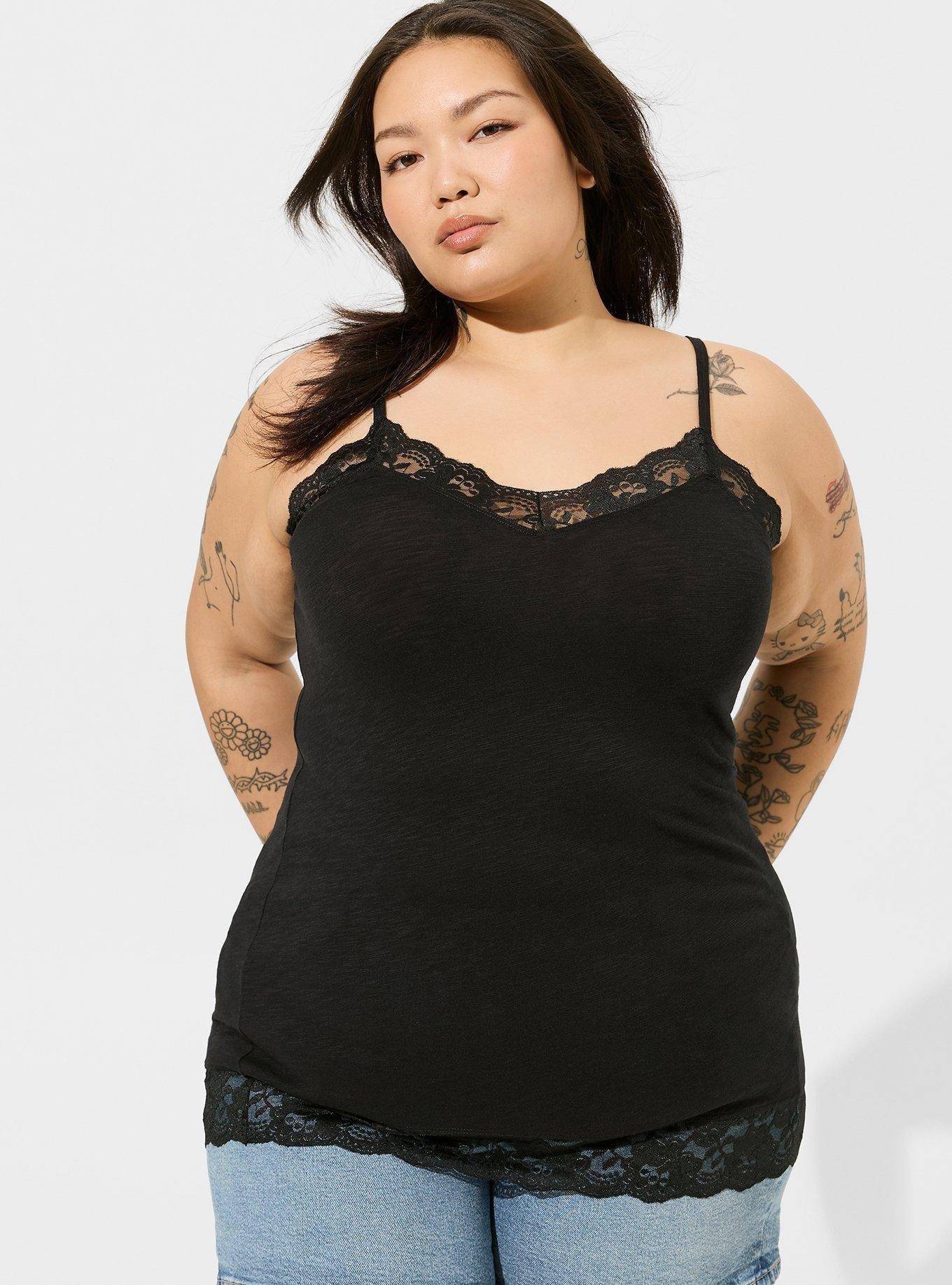 Torrid Black Camisole Spaghetti Strap Tank Top hotsell Shirt Womans