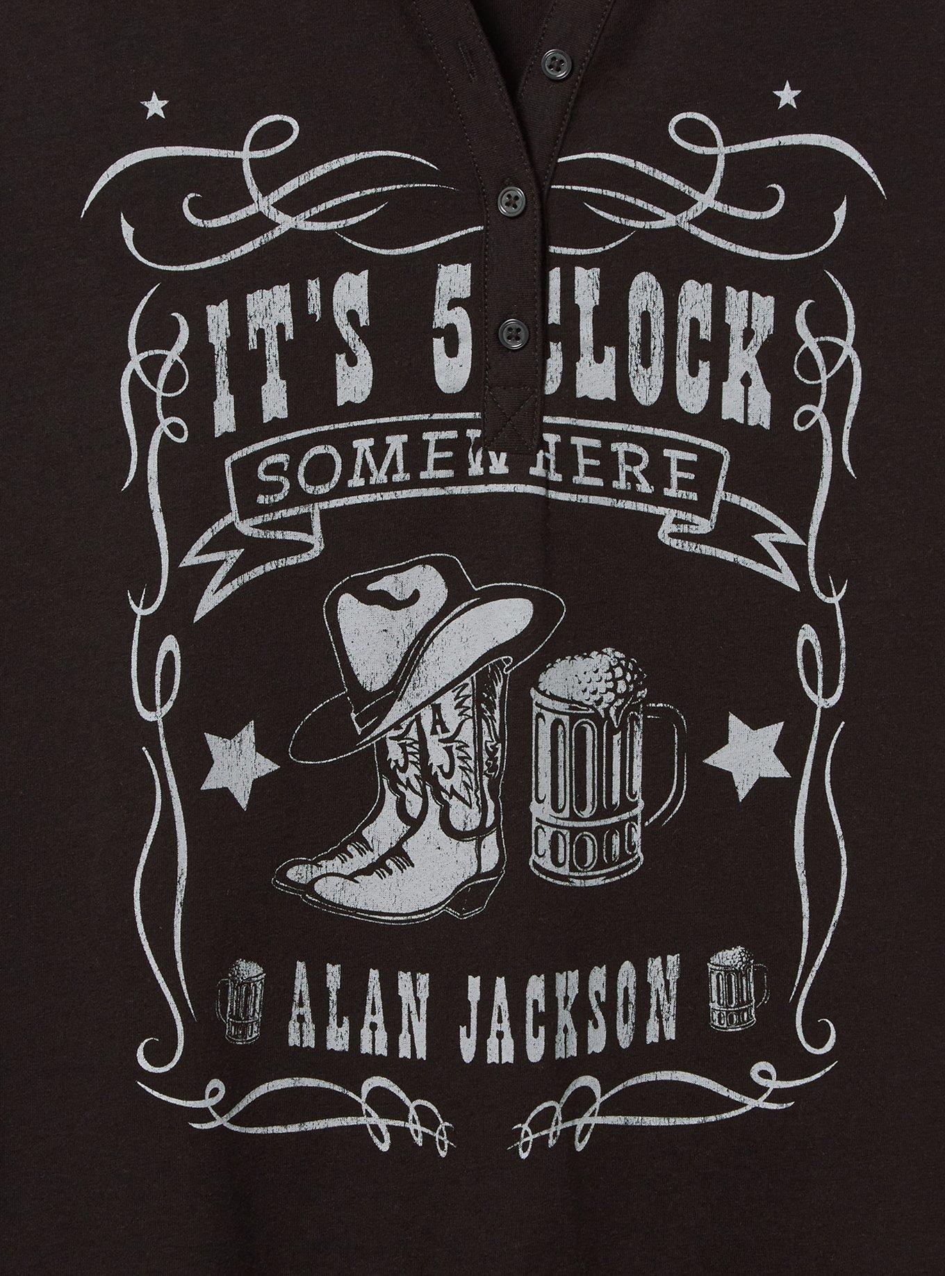 Alan Jackson Classic Fit Cotton Henley Tank