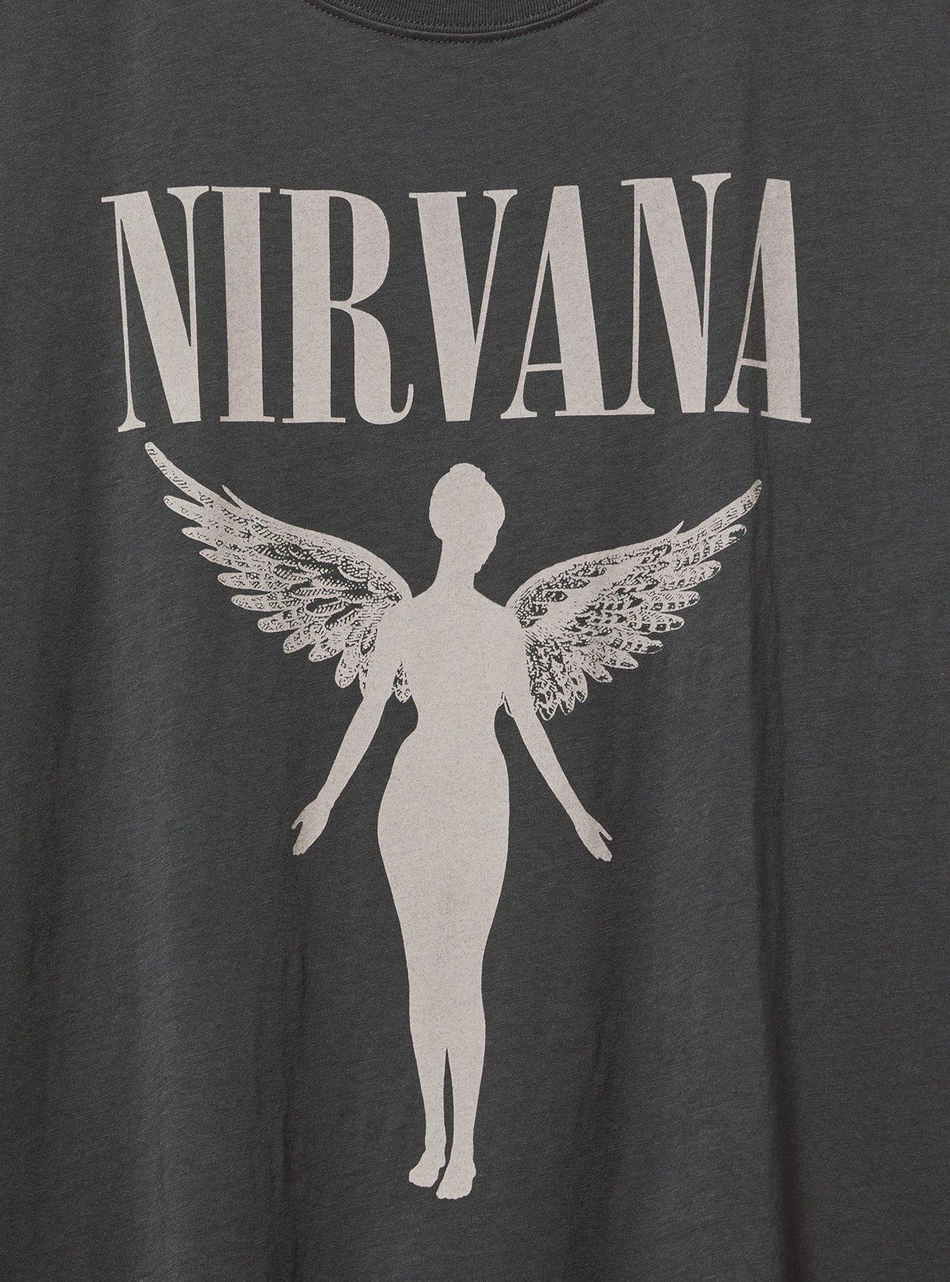 Nirvana In Utero Classic Fit Cotton Crew Tee, PHANTOM, alternate