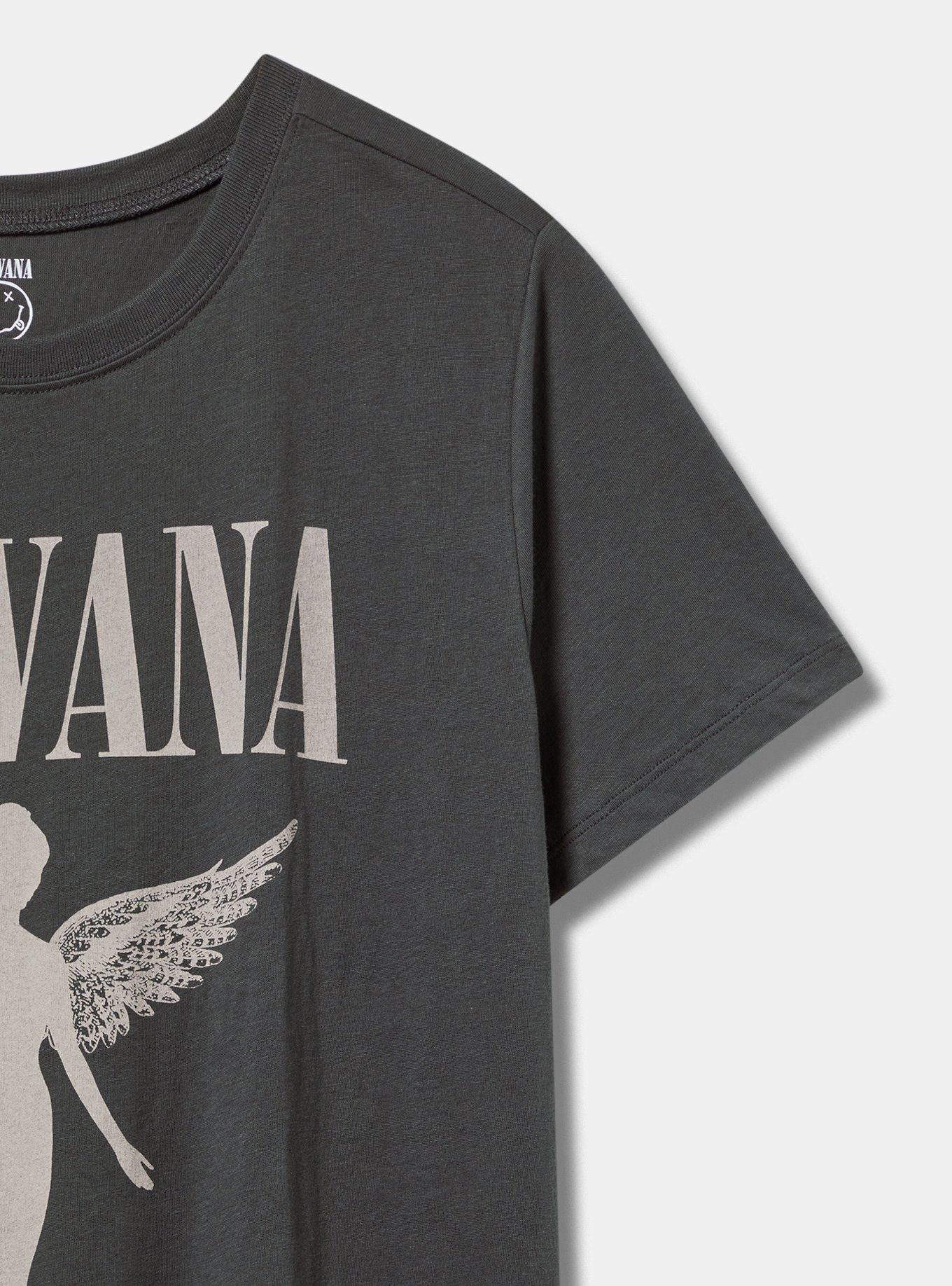 Nirvana In Utero Classic Fit Cotton Crew Tee, PHANTOM, alternate