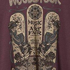 Woodstock Oversize Fit Cotton Crew Tee, WINETASTING, swatch