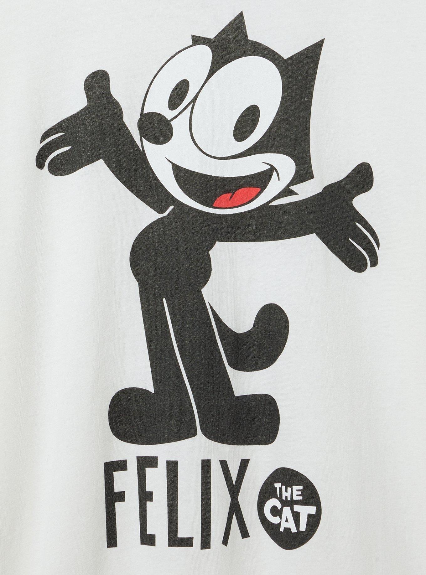 Felix The Cat Classic Fit Cotton Ringer Tee