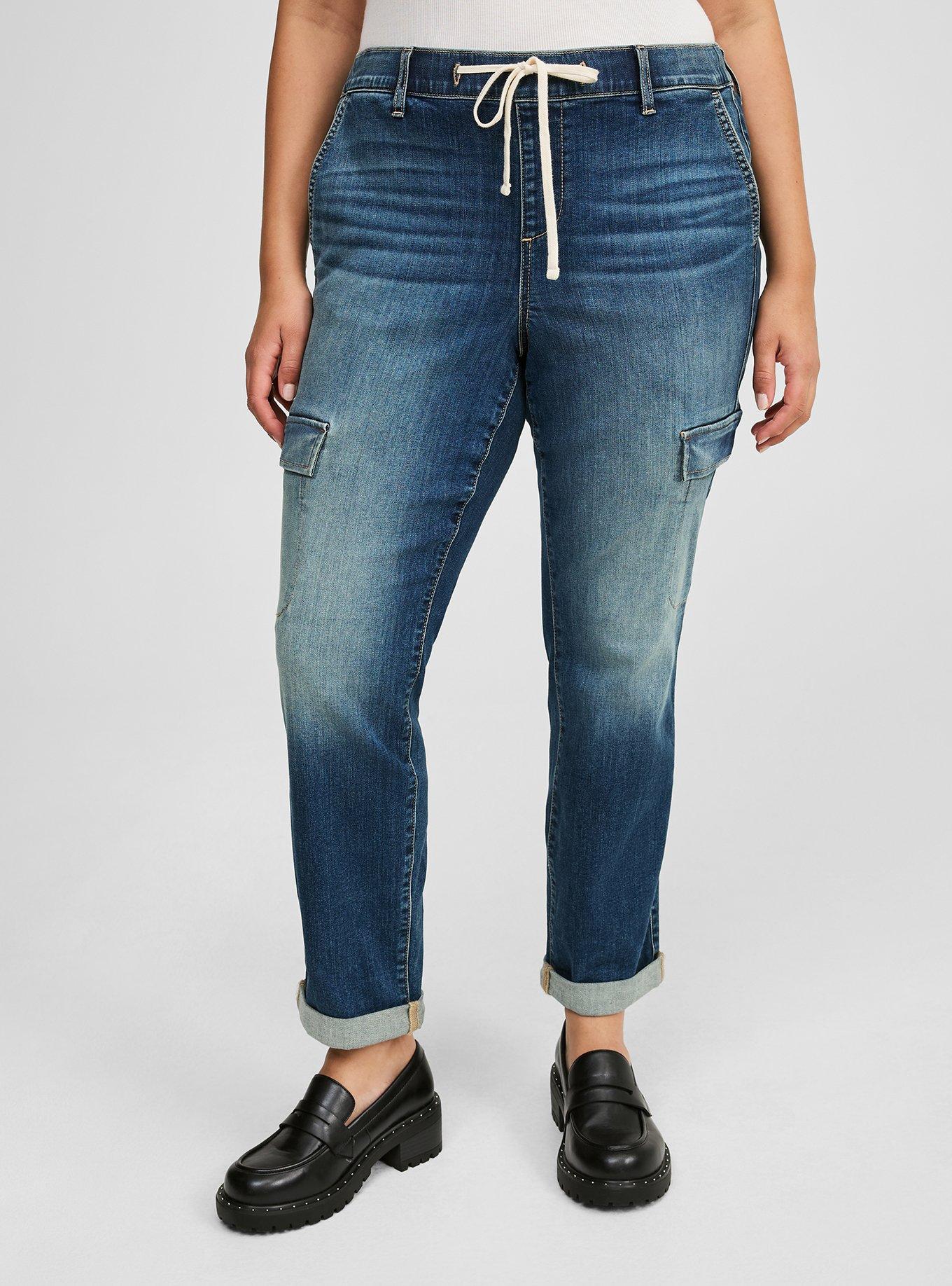 Weekend Boyfriend Mid-Rise Cargo Jean