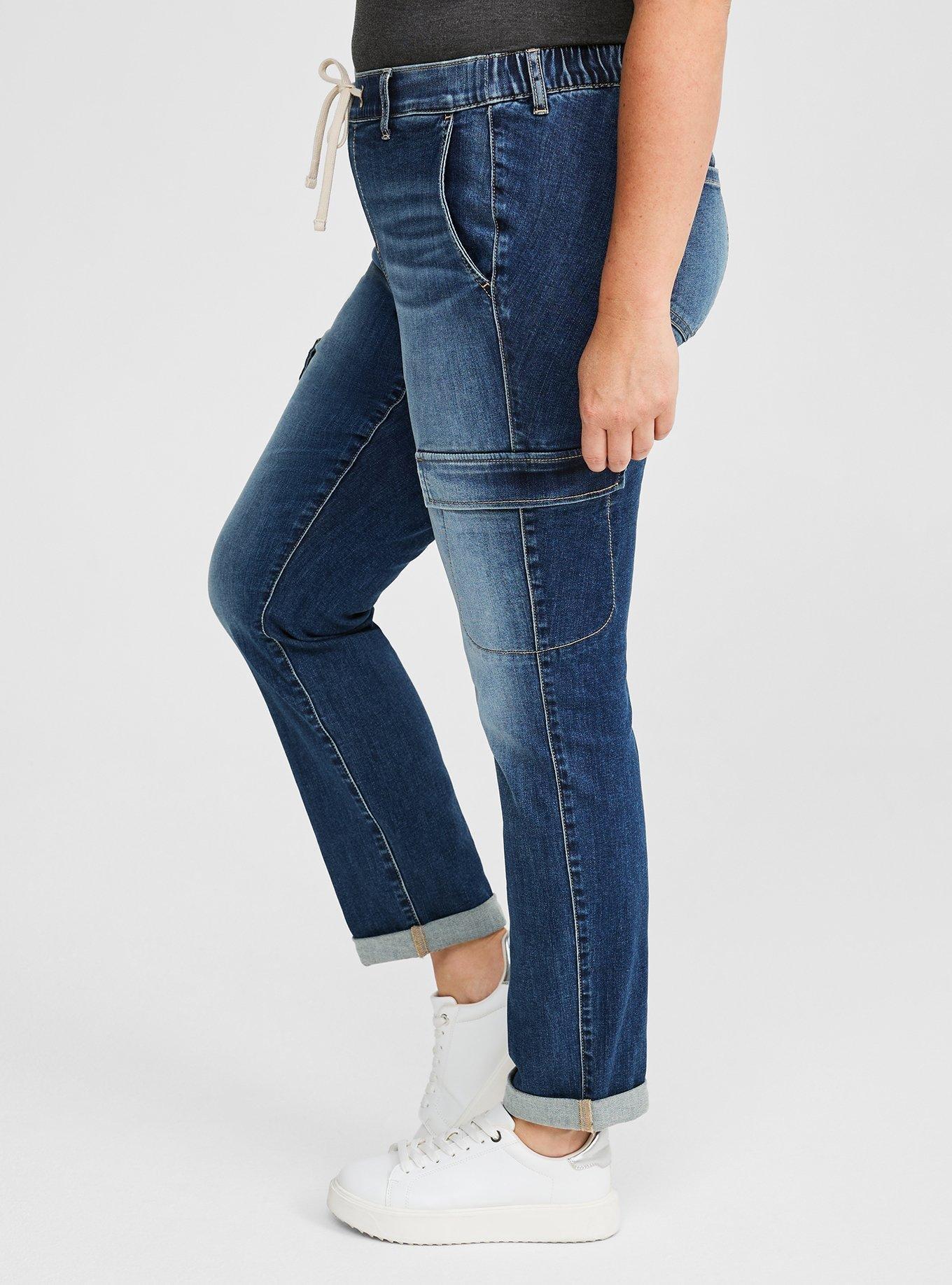 Weekend Boyfriend Super Soft Mid-Rise Cargo Jean