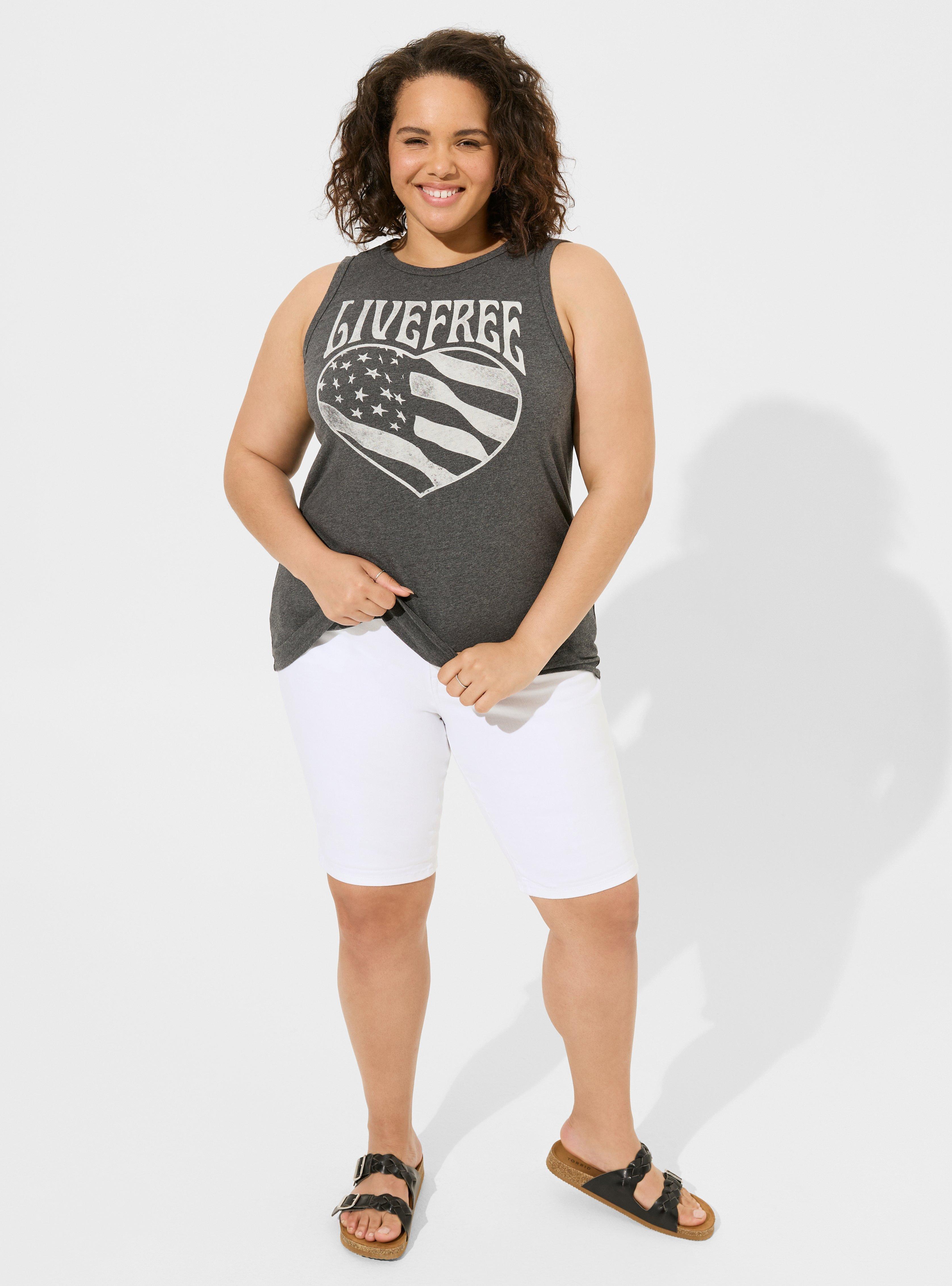 Live Free Classic Fit Cotton Slash Tank