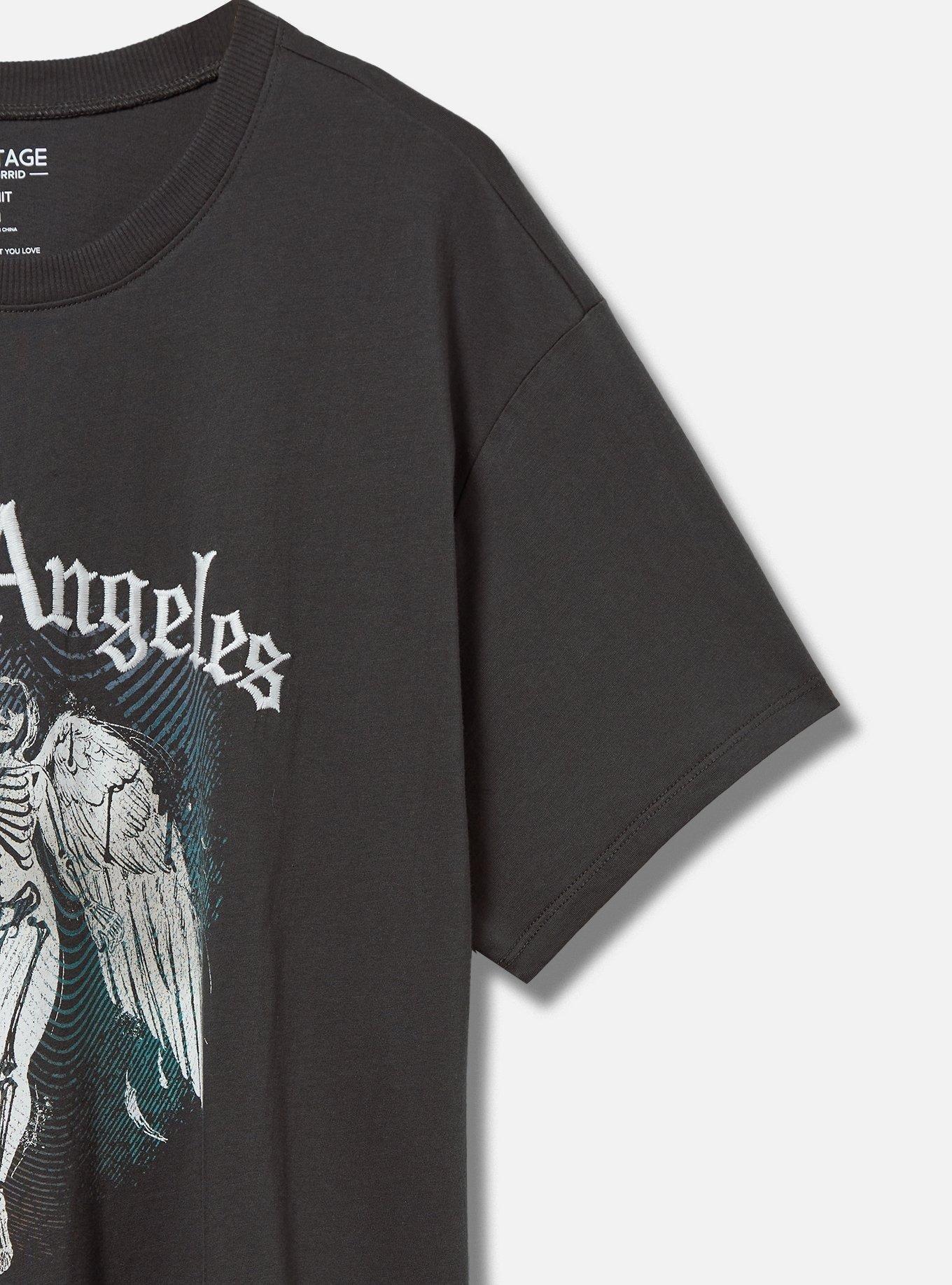 Angel Relaxed Fit Heritage Jersey Crew Tee, PHANTOM, alternate